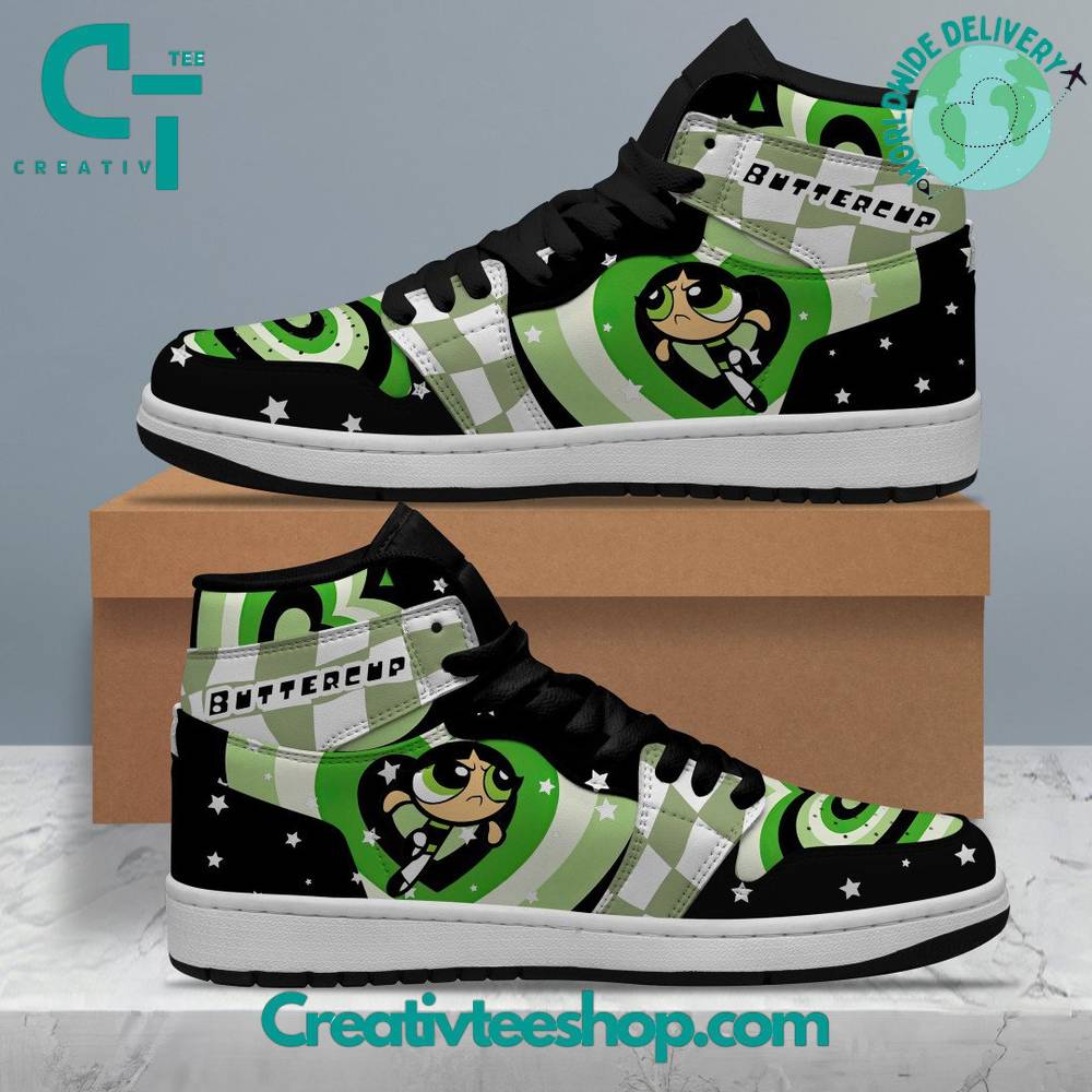 JWFancy The Powerpuff Girls AJ1 High Sneakers Shoes For Men And Women