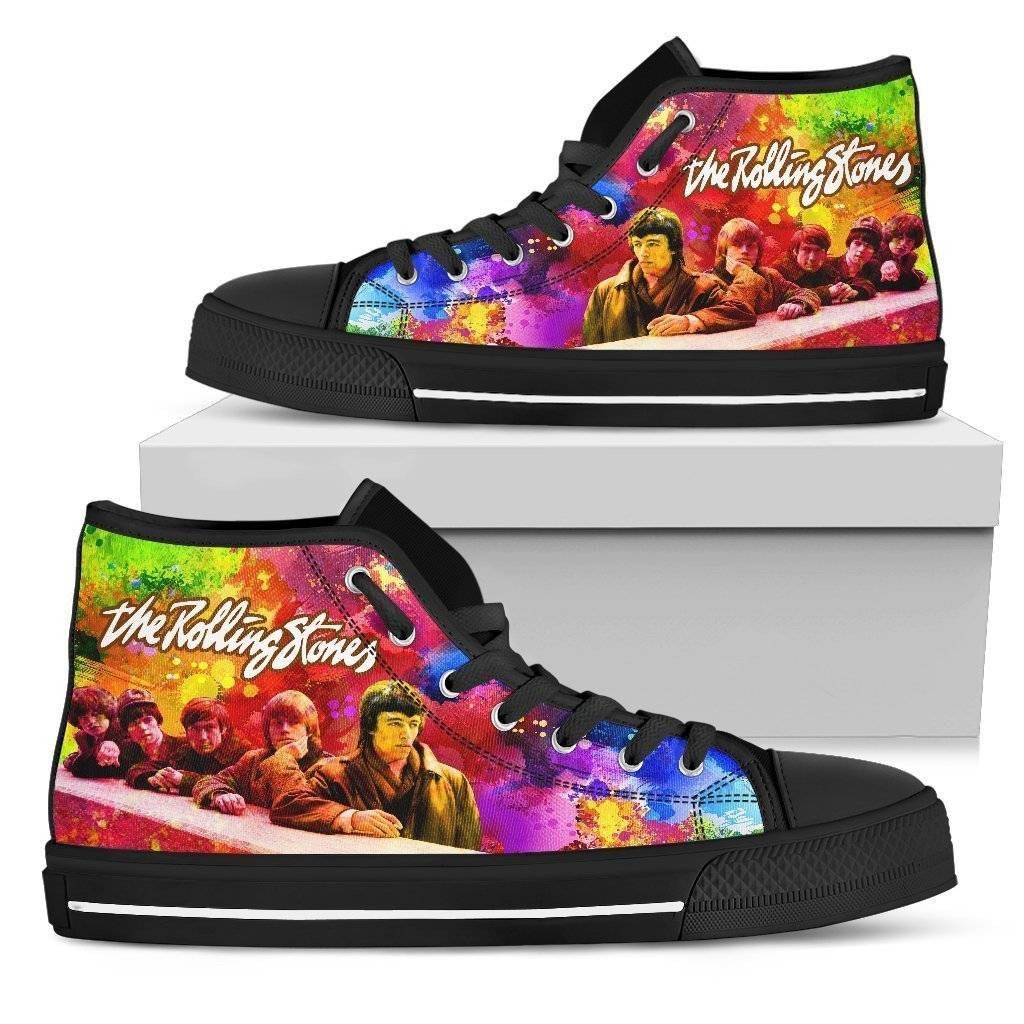 JWFancy The Rolling Stones High Top Canvas Sneakers Shoes For Men And Women