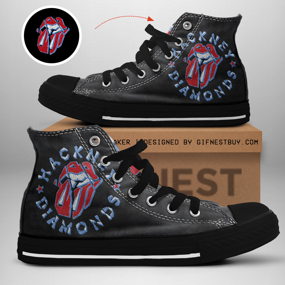 JWFancy The Rolling Stones High Top Canvas Sneakers Shoes For Men And Women