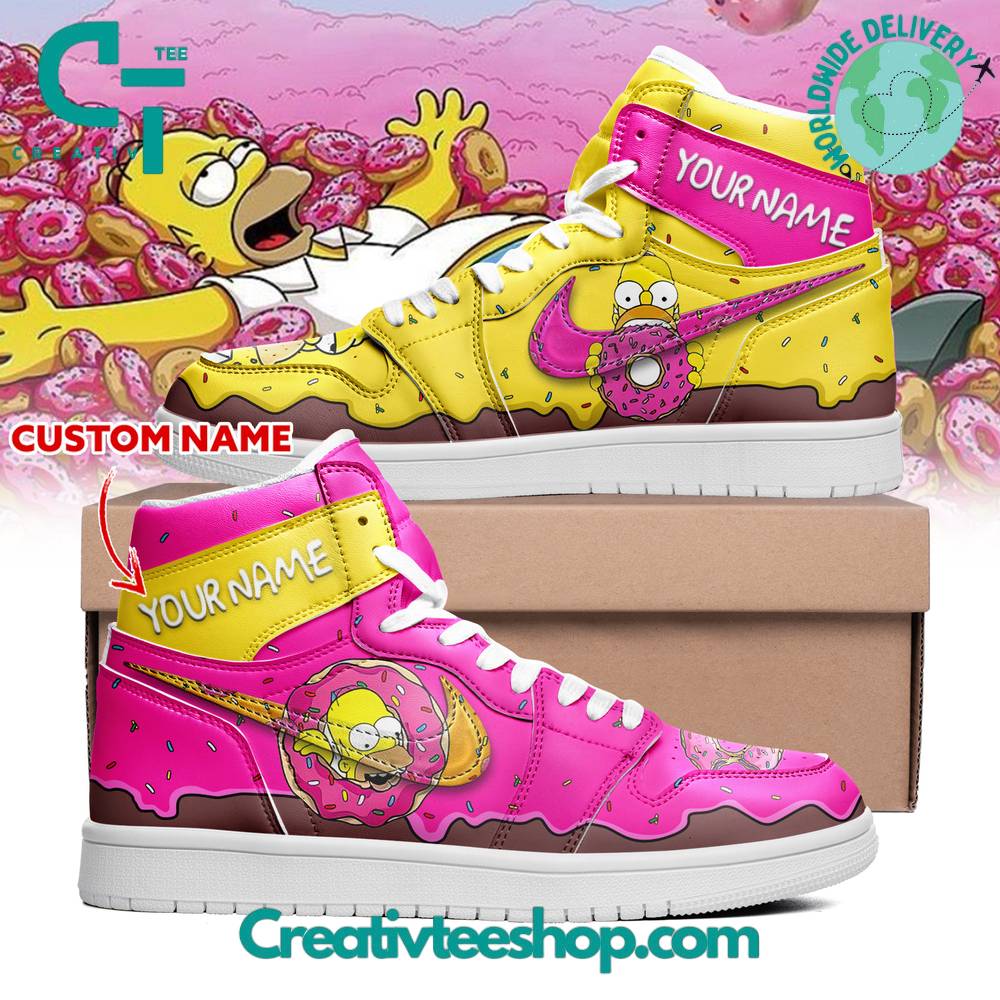 JWFancy The Simpsons AJ1 High Sneakers Shoes For Men And Women