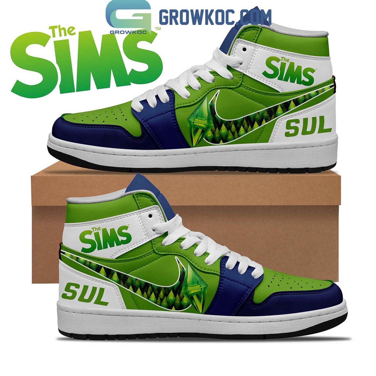 JWFancy The Sims Sul Sul AJ1 High Sneakers Shoes For Men And Women