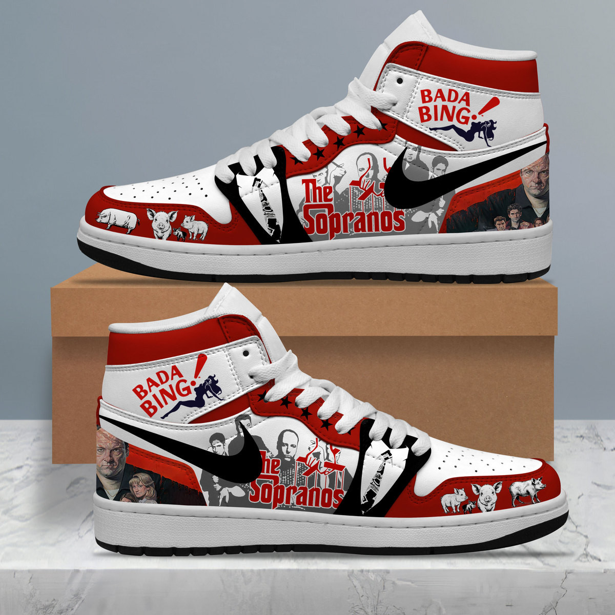 JWFancy The Sopranos AJ1 High Sneakers Shoes For Men And Women
