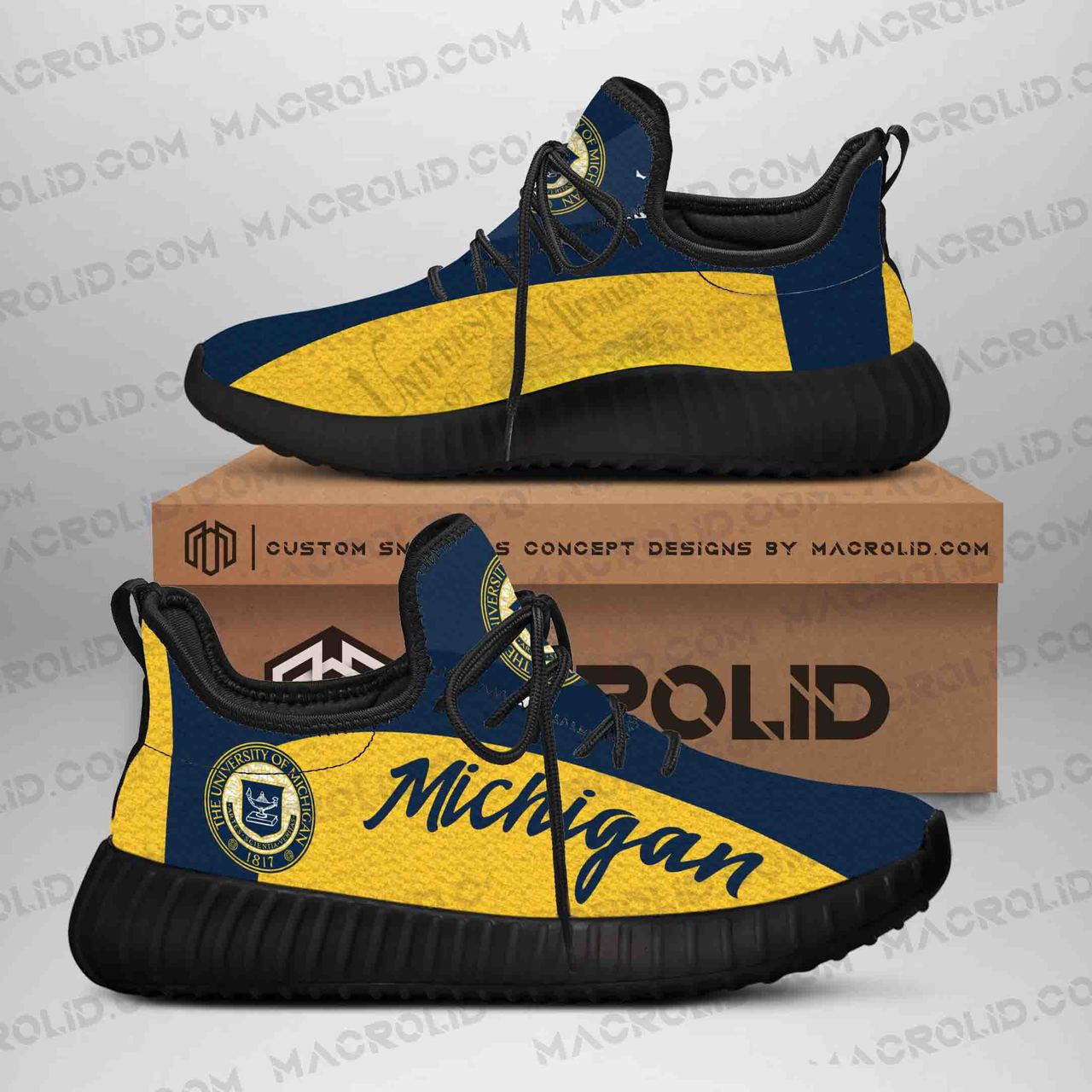 JWFancy The University Of Michigan Reze Sneakers Shoes For Men And Women