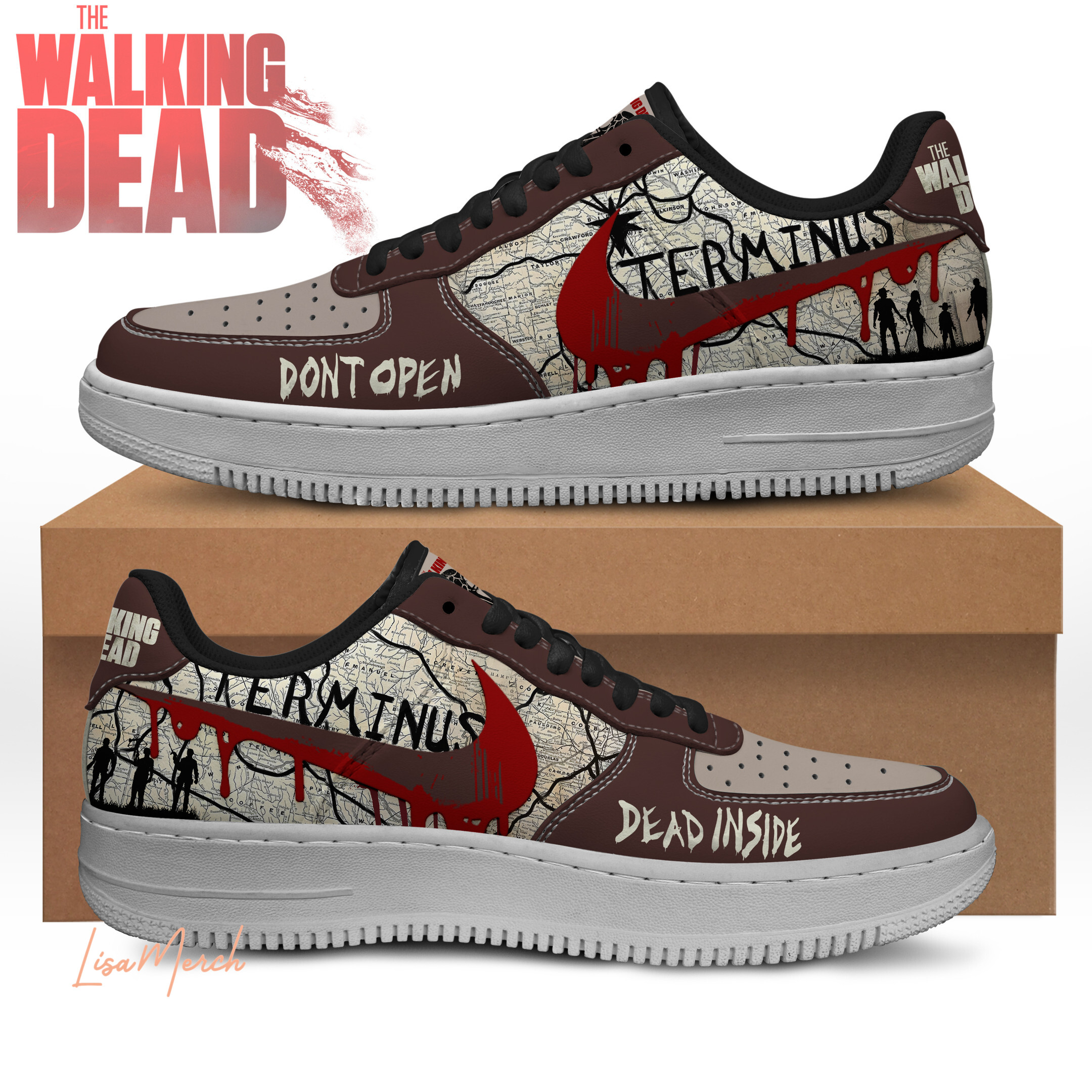 JWFancy The Walking Dead Air Low-Top Sneakers Shoes For Men And Women