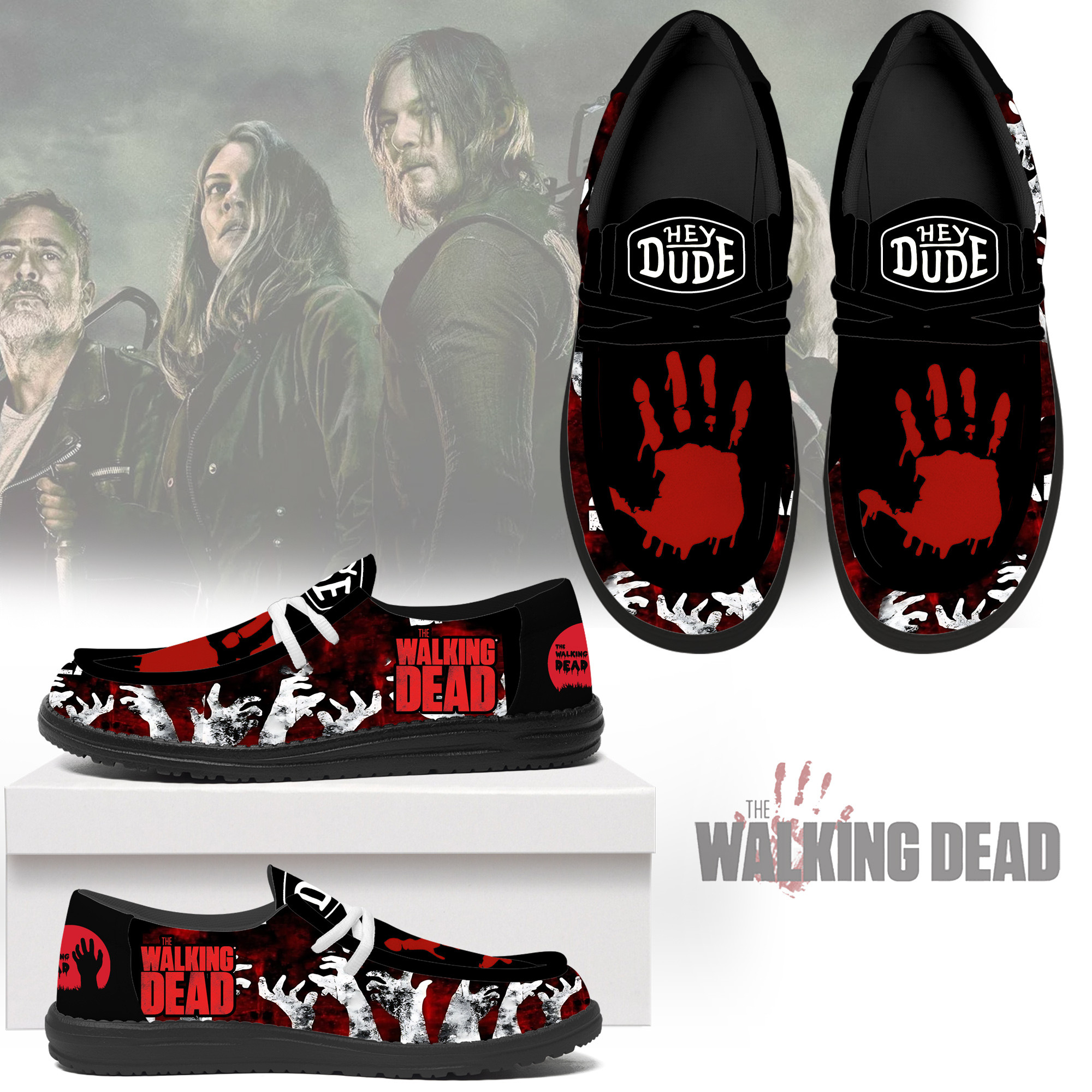 JWFancy The Walking Dead – Custom Name Hey Dude
