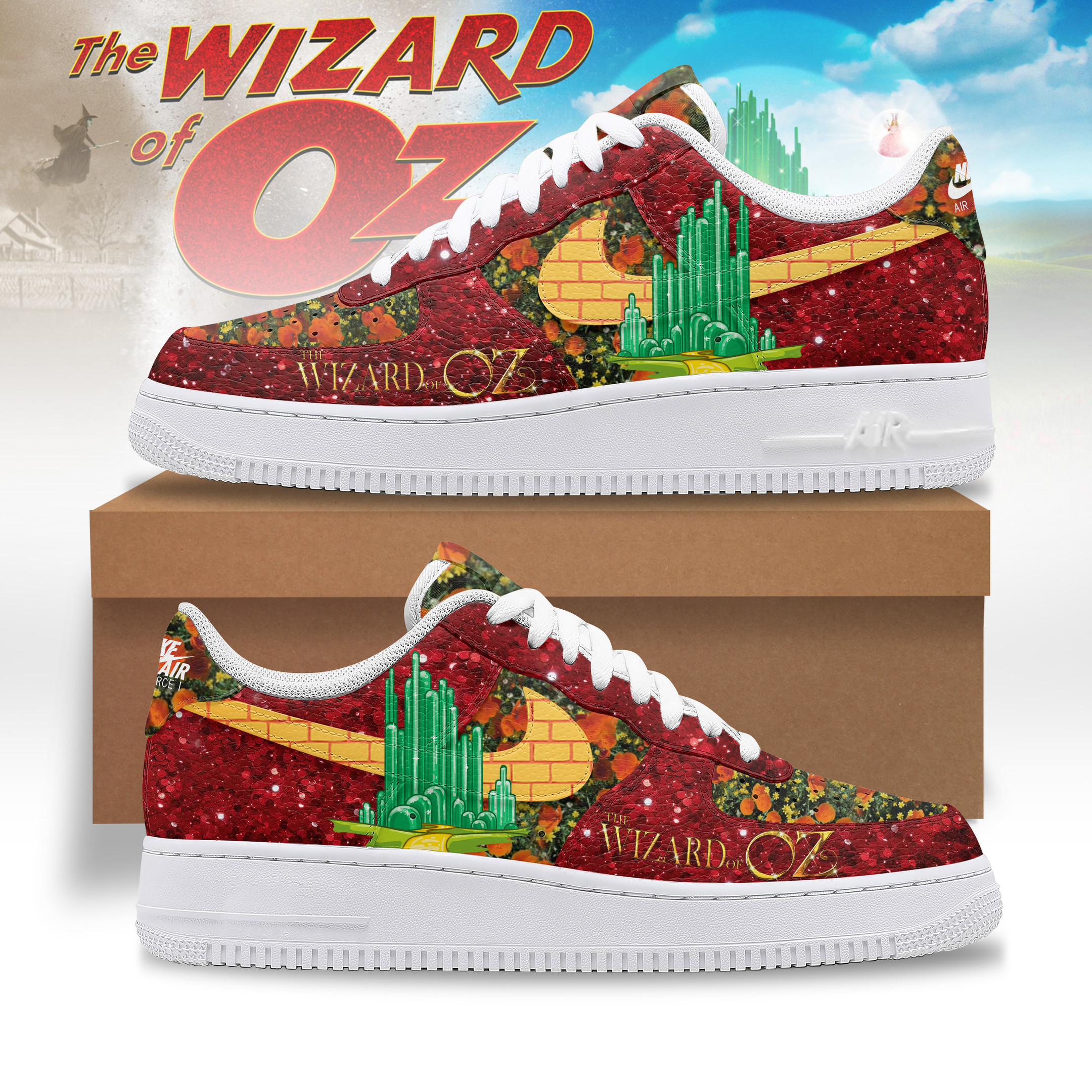 JWFancy The Wizard of Oz Air Low-Top Sneakers Shoes For Men And Women