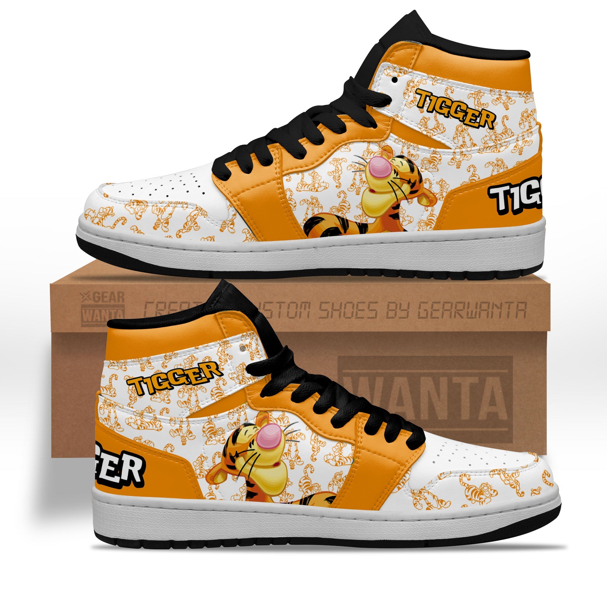 JWFancy Tigger AJ1 High Sneakers Shoes For Men And Women