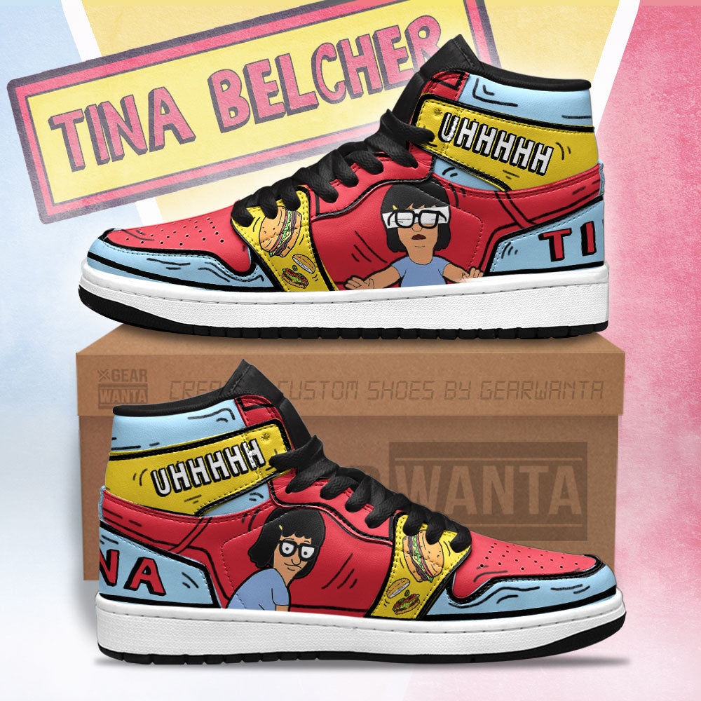 JWFancy Tina Bob's Burger AJ1 High Sneakers Shoes For Men And Women