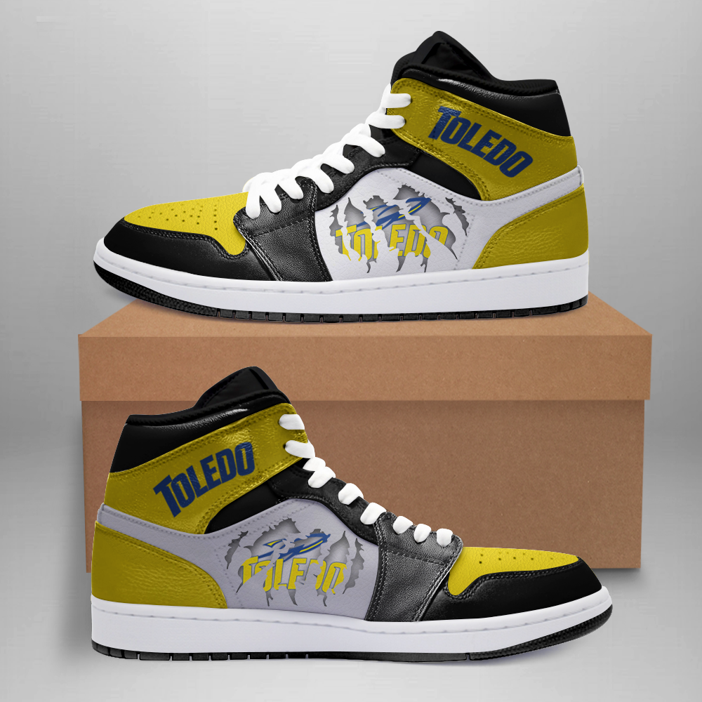 JWFancy Toledo Rockets AJ1 High Sneakers Shoes For Men And Women