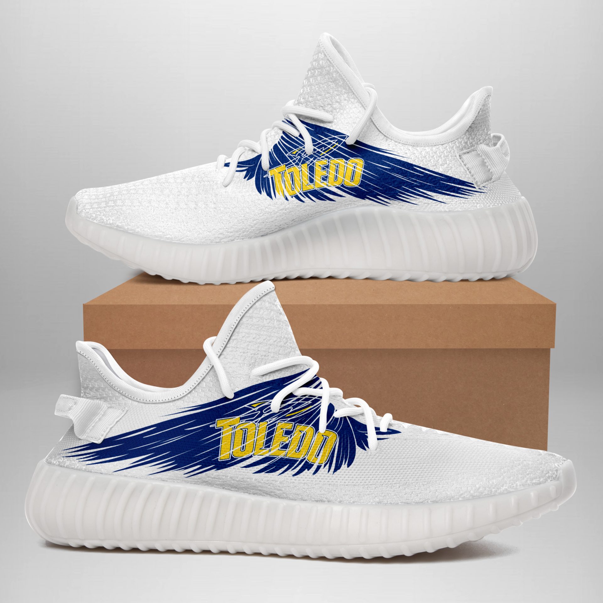 JWFancy Toledo Rockets Yeezy Boost Shoes For Men And Women