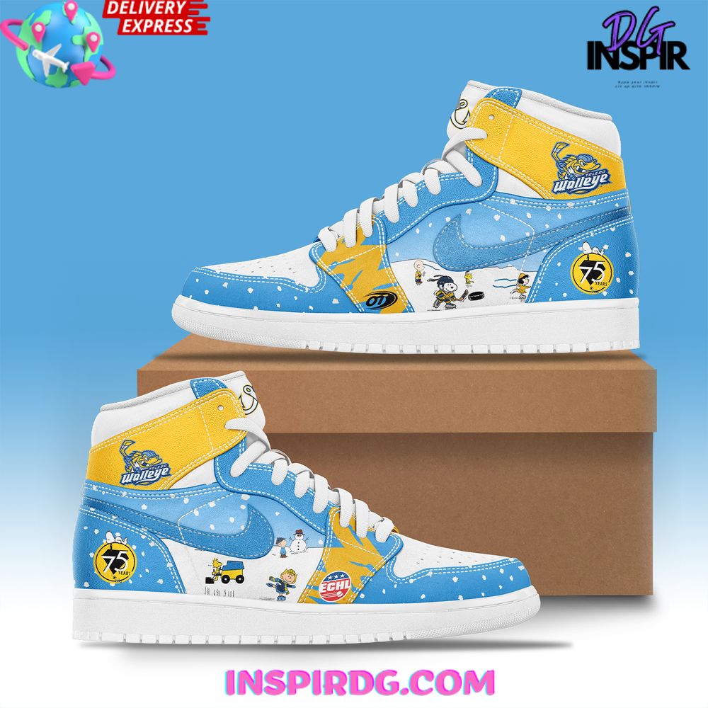 JWFancy Toledo Walleye High Sneakers Shoes For Men And Women