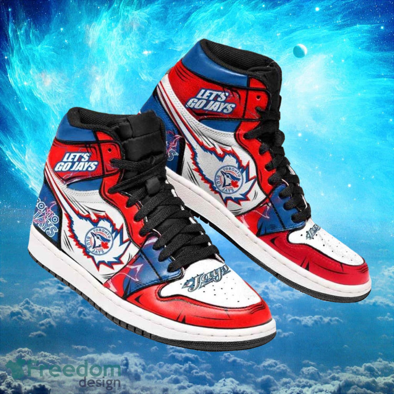 JWFancy Toronto Blue Jays AJ1 High Sneakers Shoes For Men And Women