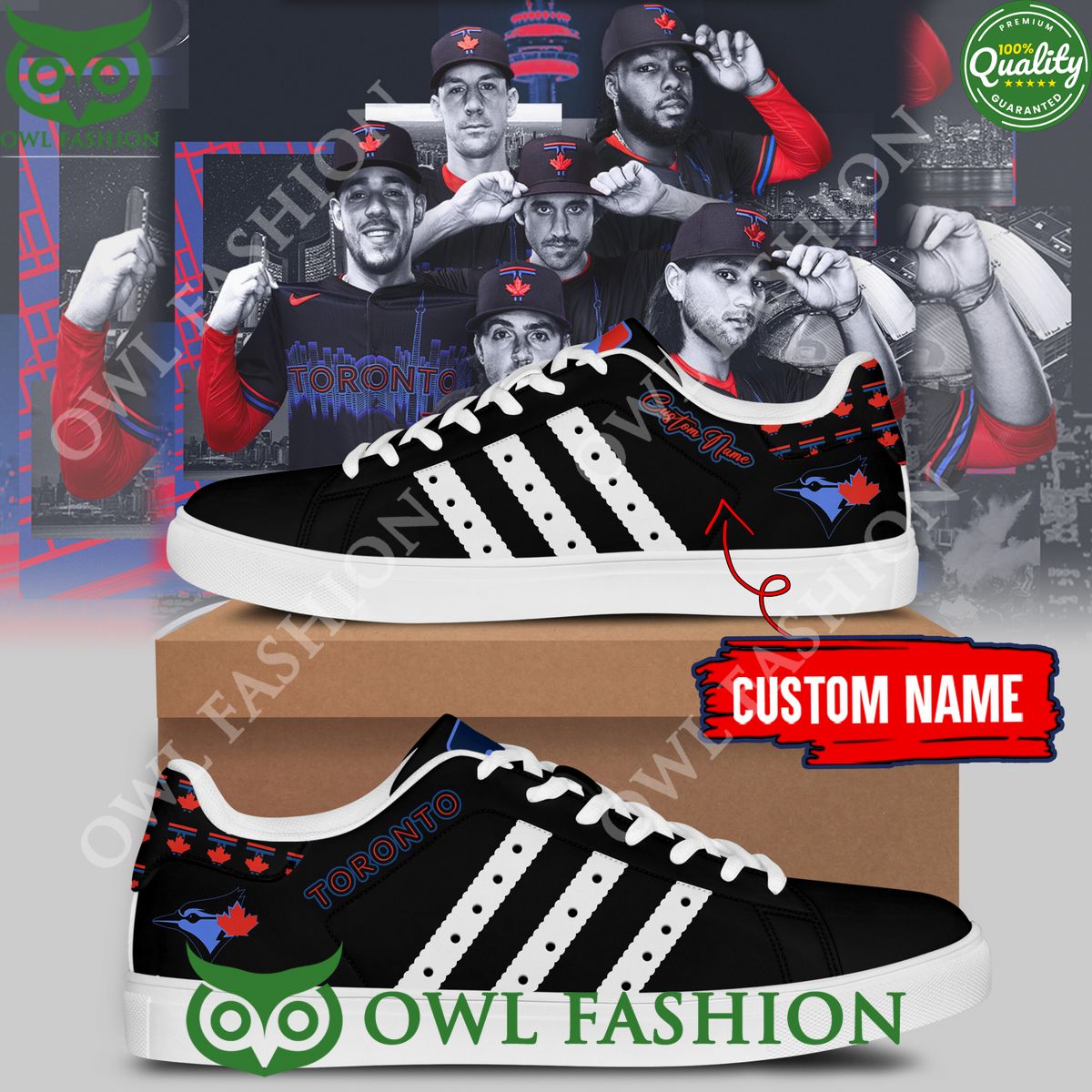 JWFancy Toronto Blue Jays Skate Stan Shoes Sneakes For Men And Women