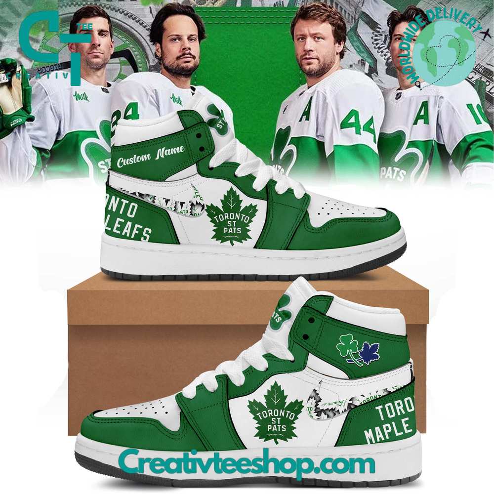 JWFancy Toronto Maple Leafs AJ1 High Sneakers Shoes For Men And Women
