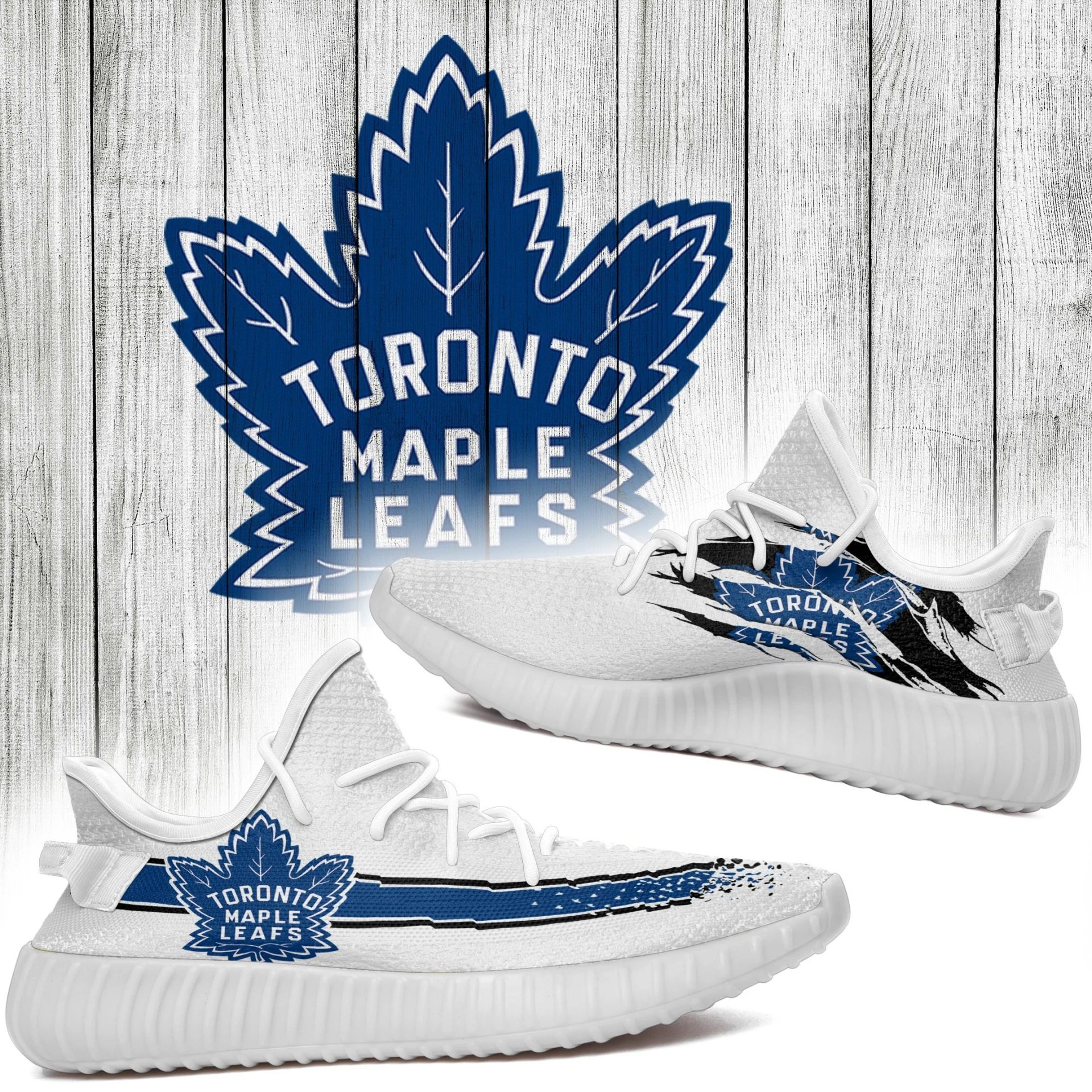 JWFancy Toronto Maple Leafs Yeezy Boost Shoes For Men And Women