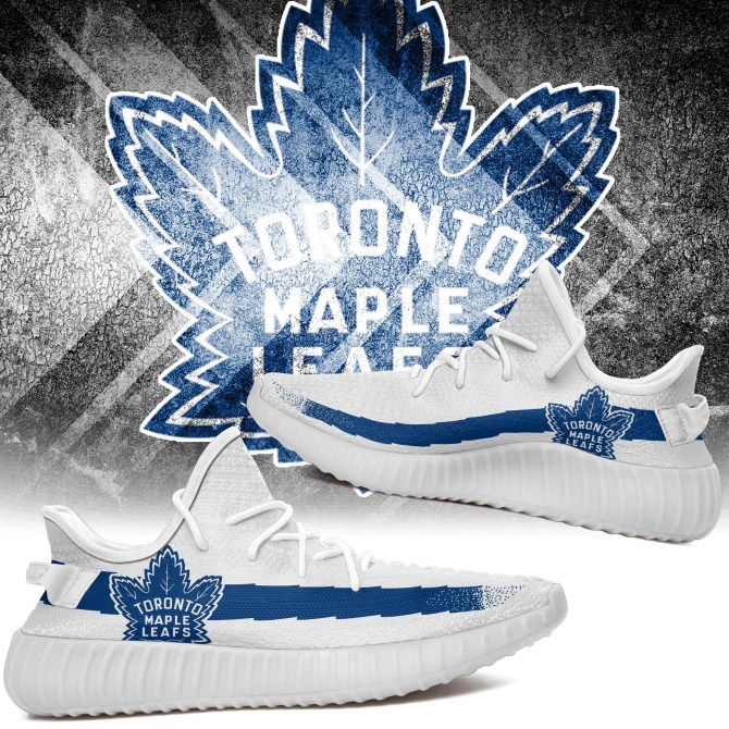 JWFancy Toronto Maple Leafs Yeezy Boost Shoes For Men And Women
