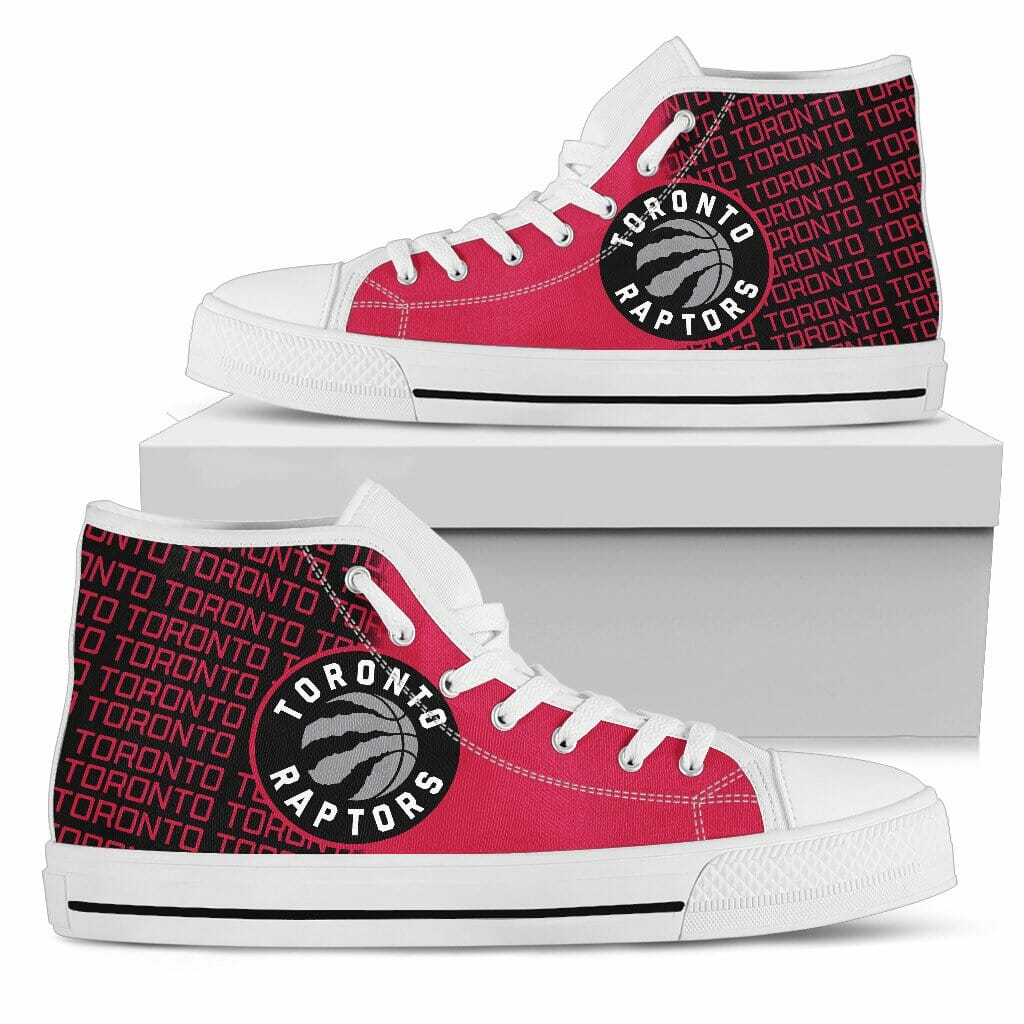 JWFancy Toronto Raptors High Top Canvas Sneakers Shoes For Men And Women