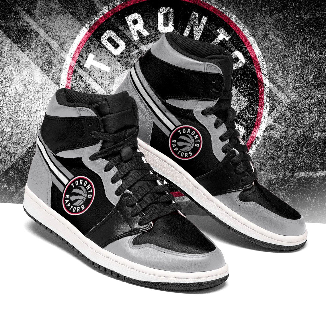 JWFancy Toronto Raptors NBA AJ1 High Sneakers Shoes For Men And Women