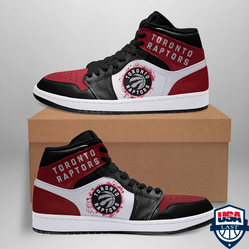 JWFancy Toronto Raptors NBA AJ1 High Sneakers Shoes For Men And Women