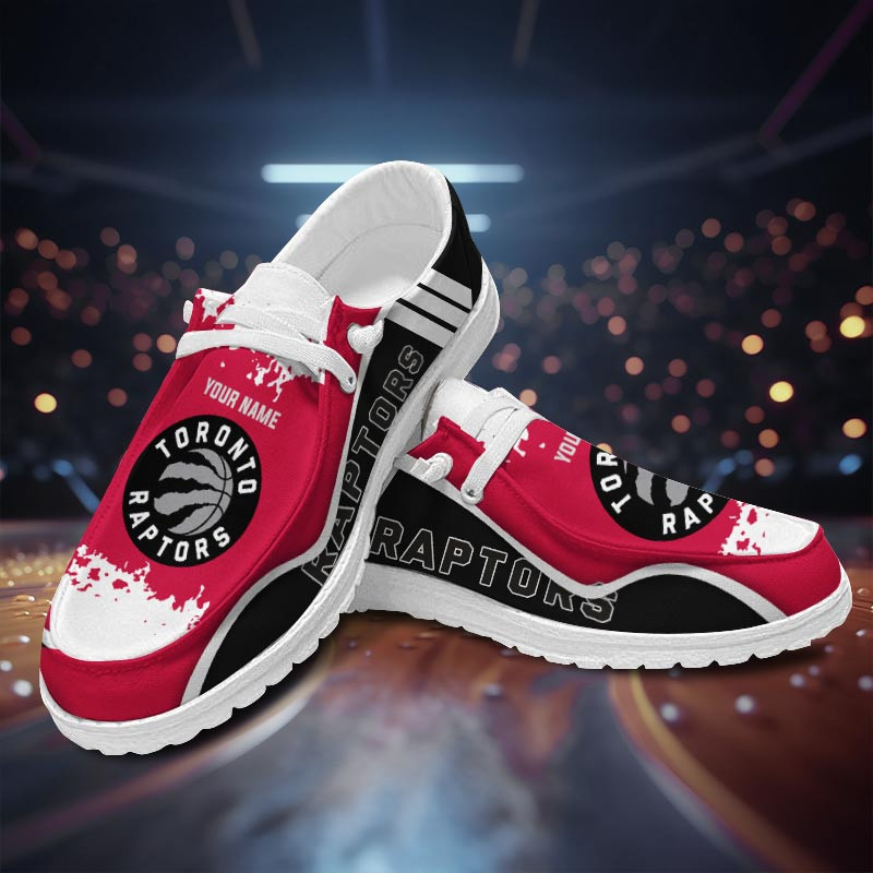 JWFancy Toronto Raptorss Hey Dude Shoes Wally Men's Lace Up Loafers Comfortable For Men And Women