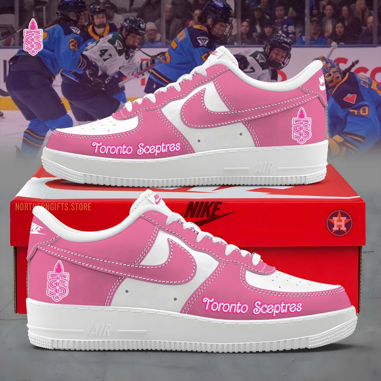 JWFancy Toronto Sceptres Air Low-Top Sneakers Shoes For Men And Women