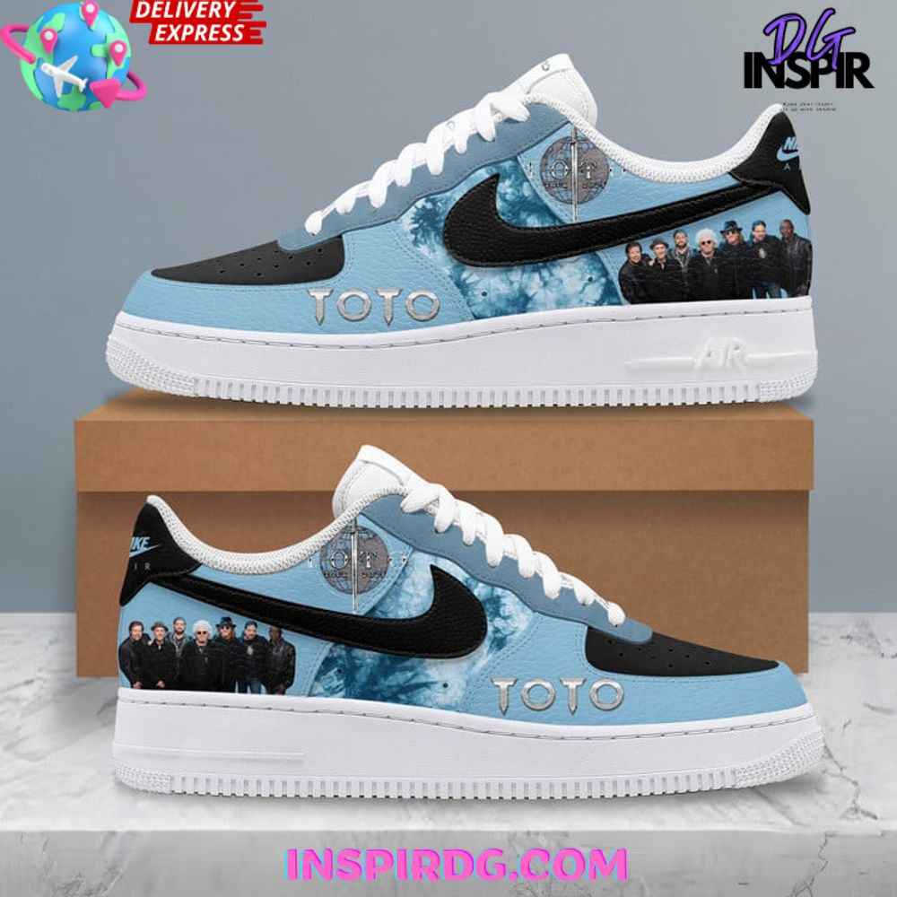 JWFancy Toto Blue Light Air Low-Top Sneakers Shoes For Men And Women