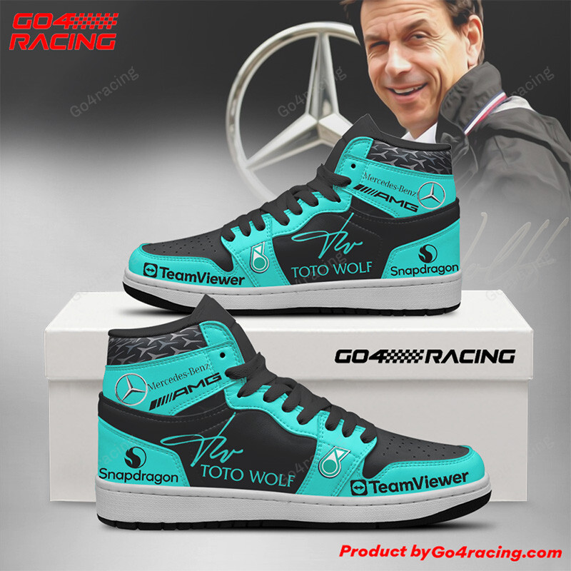 JWFancy Toto Wolff - Principals Mercedes AJ1 High Sneakers Shoes For Men And Women