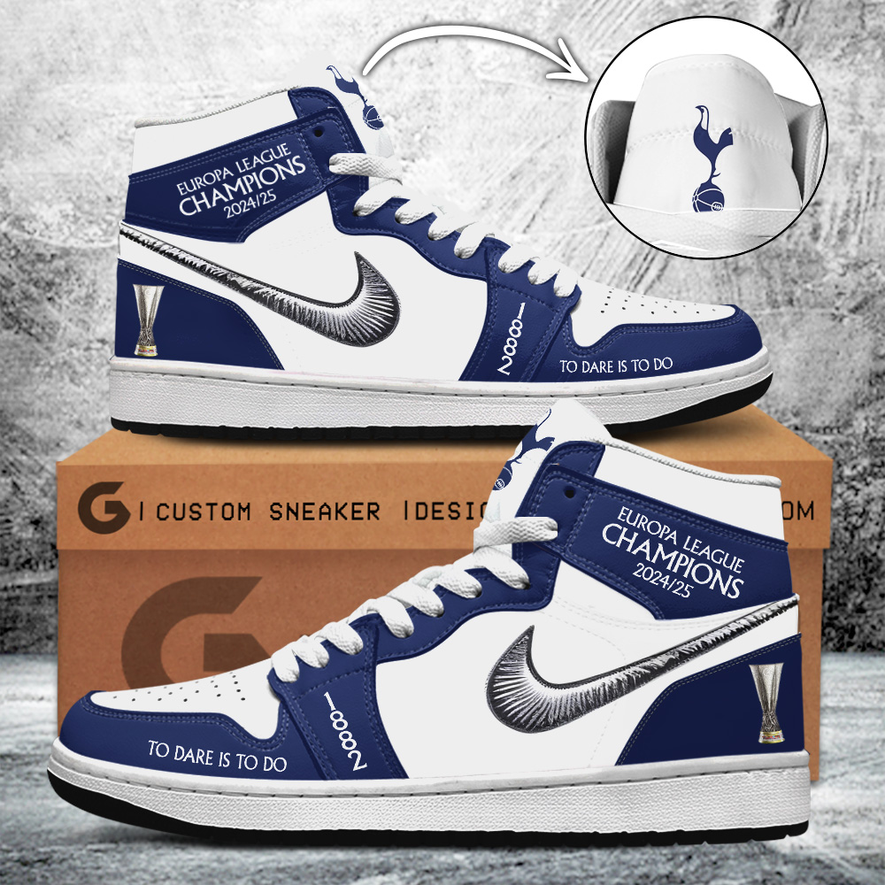JWFancy Tottenham Hotspur FC AJ1 High Sneakers Shoes For Men And Women