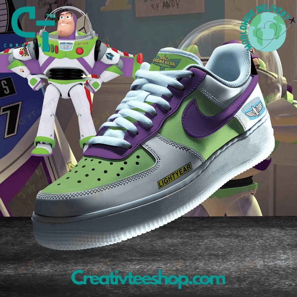 JWFancy Toy Story Buzz Lightyear Air Low-Top Sneakers Shoes For Men And Women