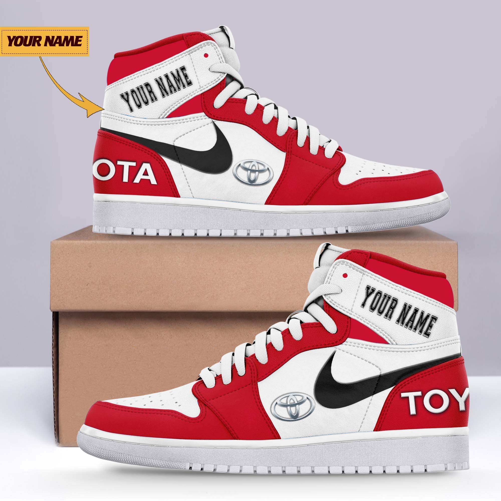 JWFancy Toyota AJ1 High Sneakers Shoes For Men And Women