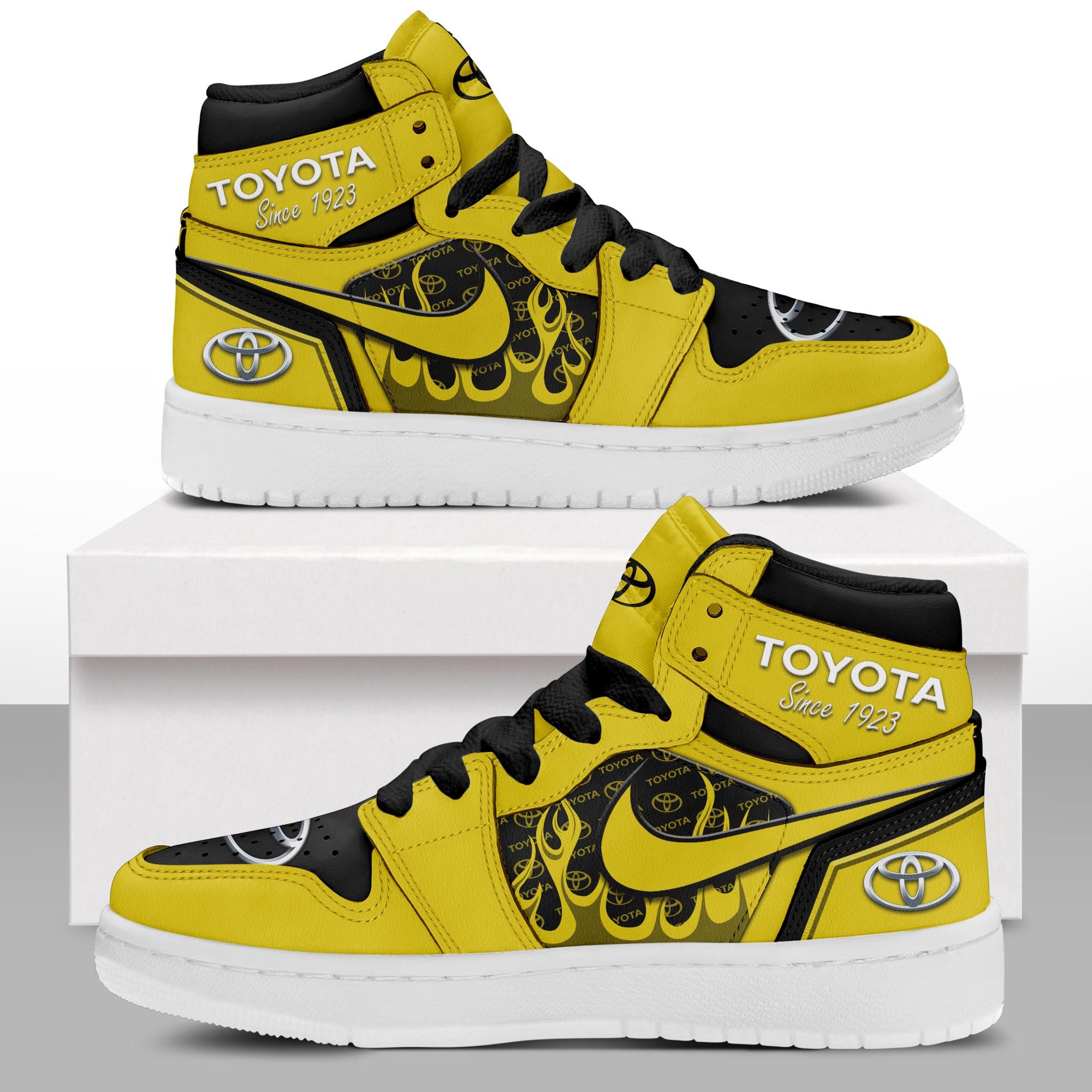 JWFancy Toyota AJ1 High Sneakers Shoes For Men And Women