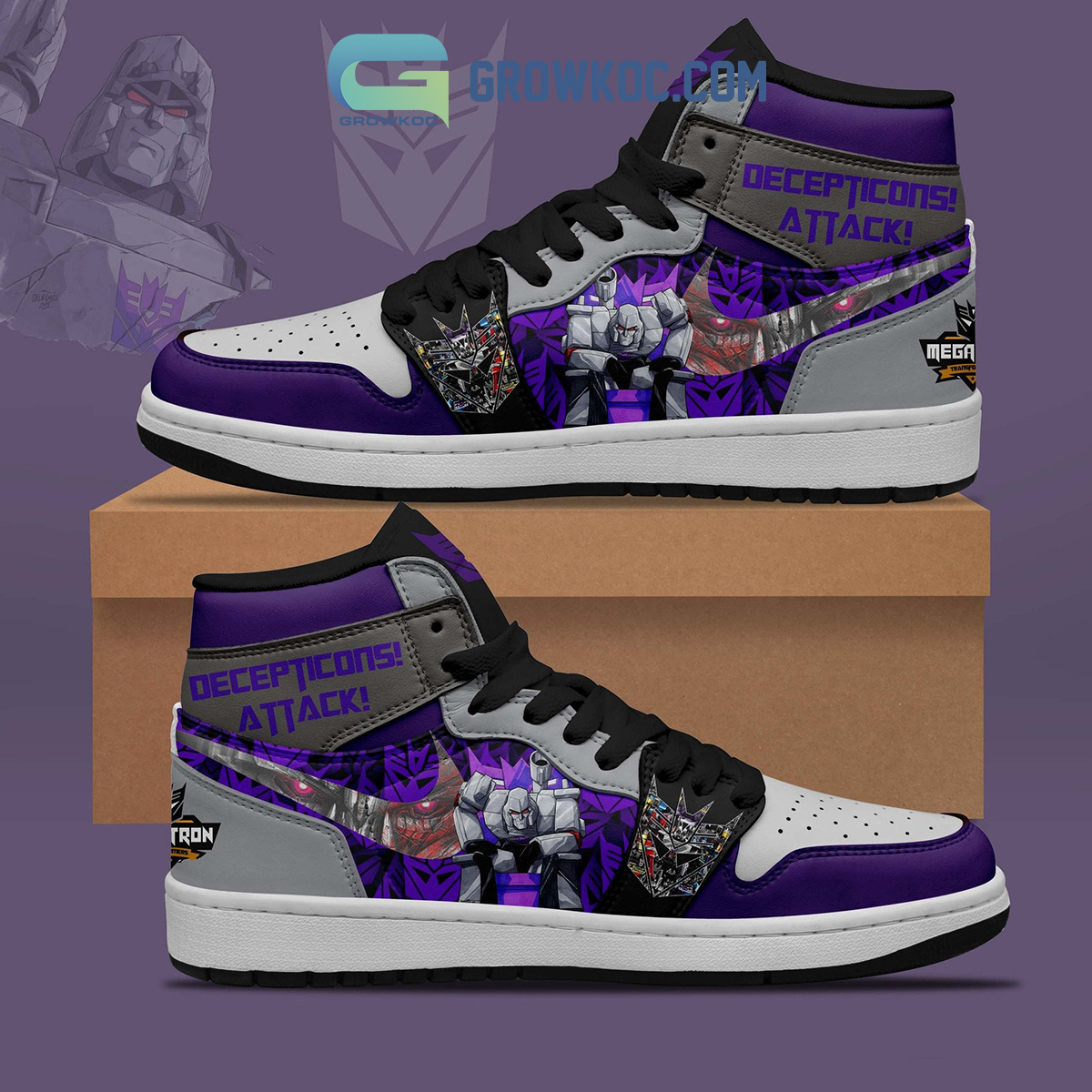 JWFancy Transformer AJ1 High Sneakers Shoes For Men And Women