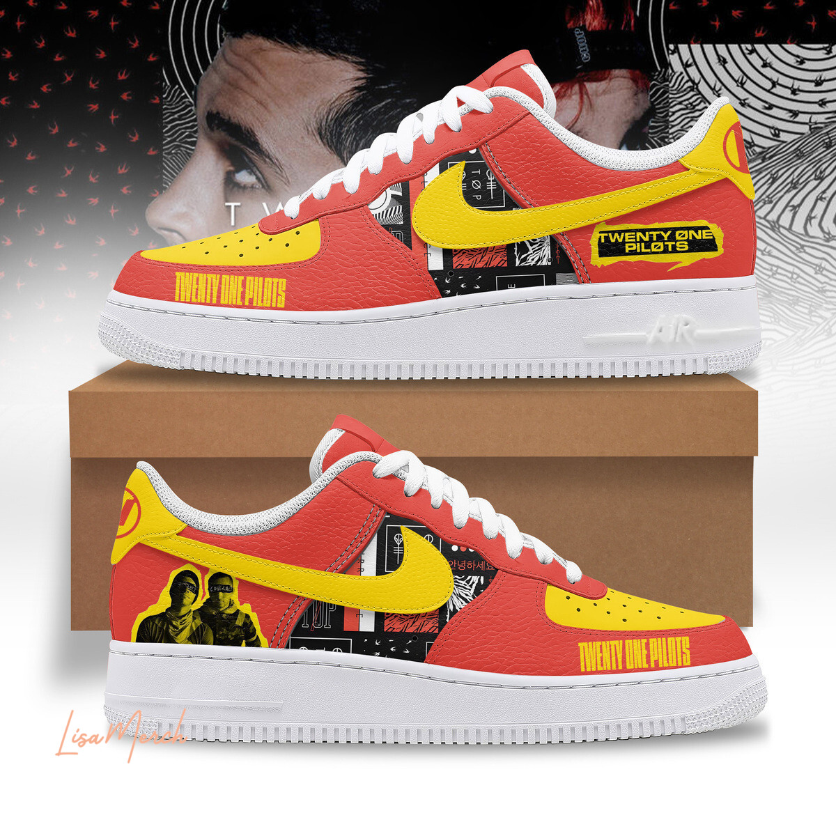 JWFancy Twenty One Pilots Air Low-Top Sneakers Shoes For Men And Women