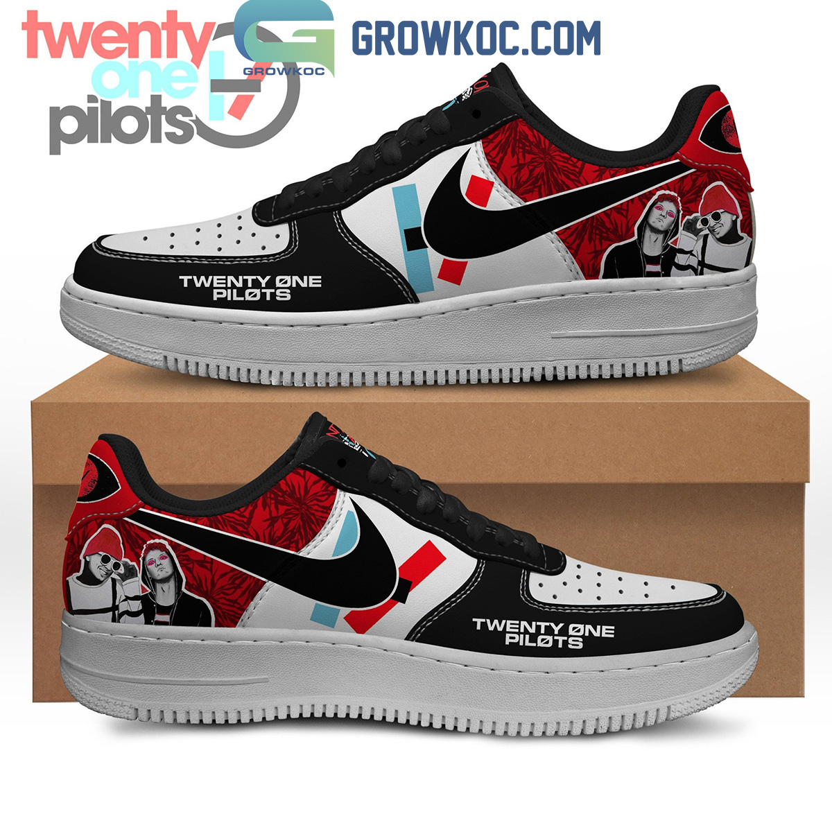 JWFancy Twenty One Pilots Air Low-Top Sneakers Shoes For Men And Women