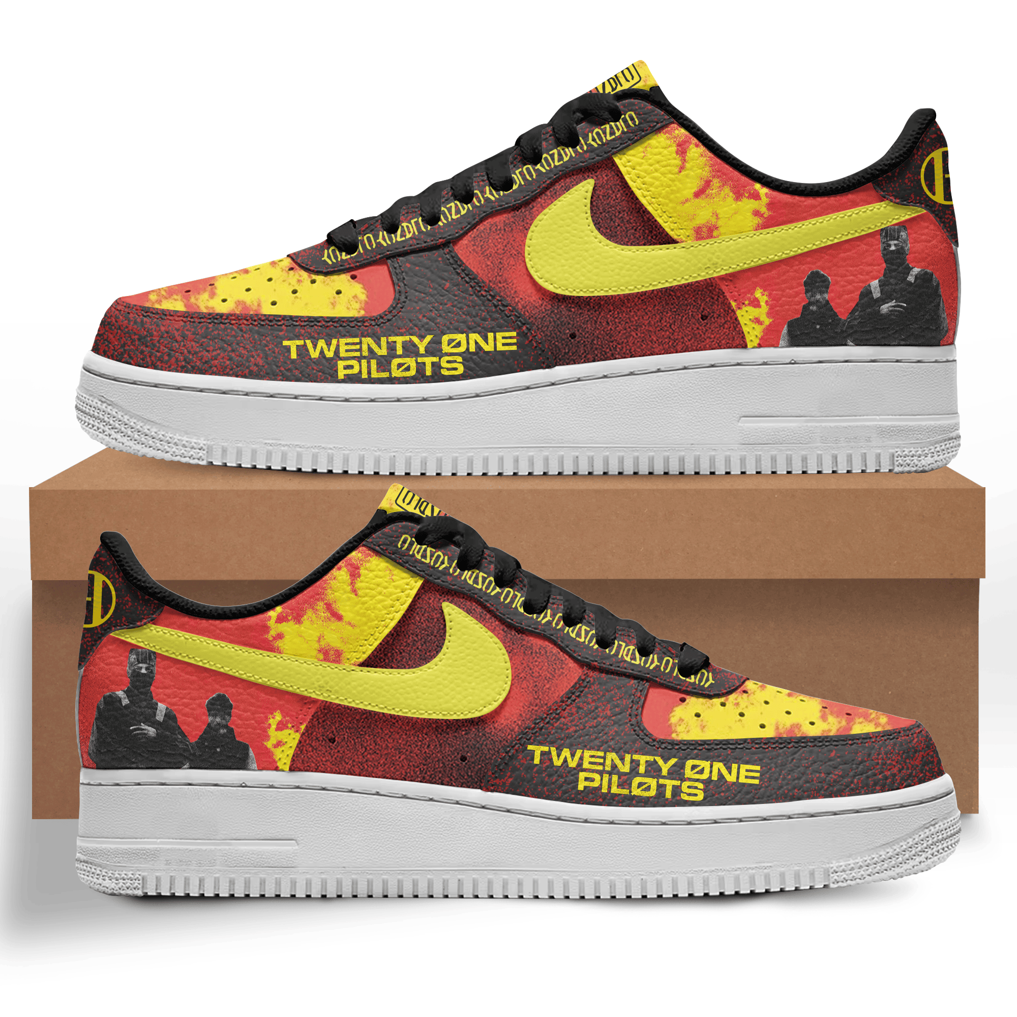 JWFancy Twenty One Pilots Air Low-Top Sneakers Shoes For Men And Women