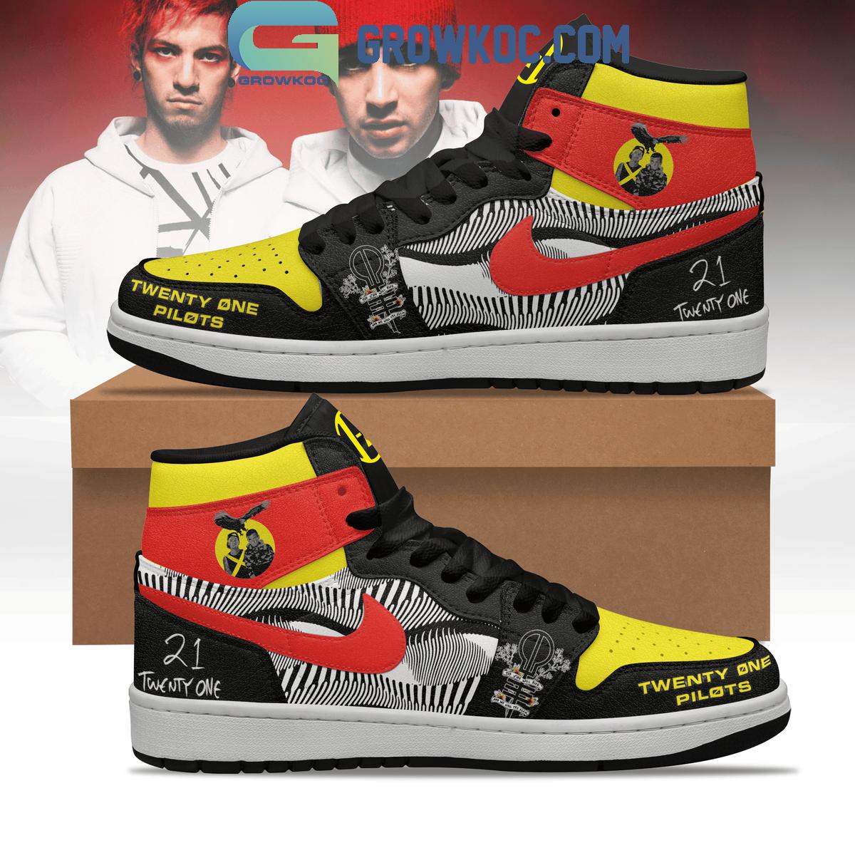 JWFancy Twenty One Pilots AJ1 High Sneakers Shoes For Men And Women