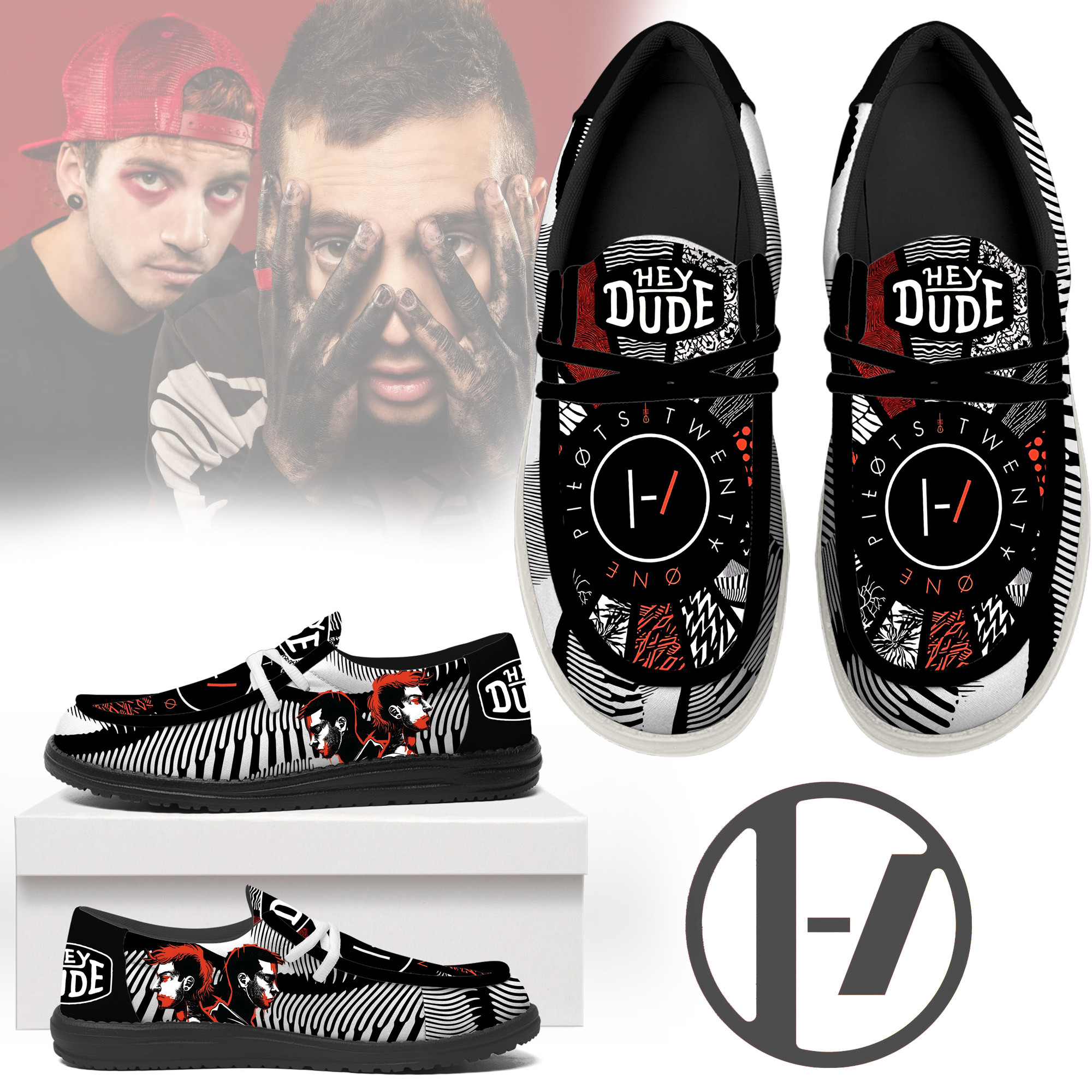 JWFancy Twenty One Pilots – Custom Name Hey Dude