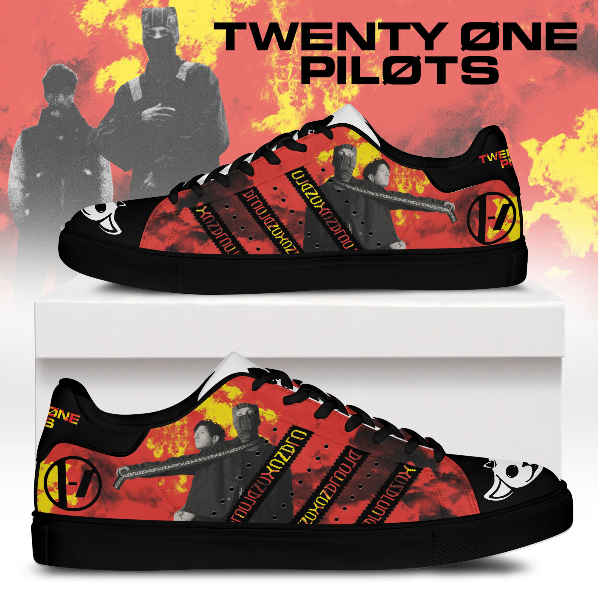 JWFancy Twenty One Pilots Skate Stan Shoes Sneakes For Men And Women