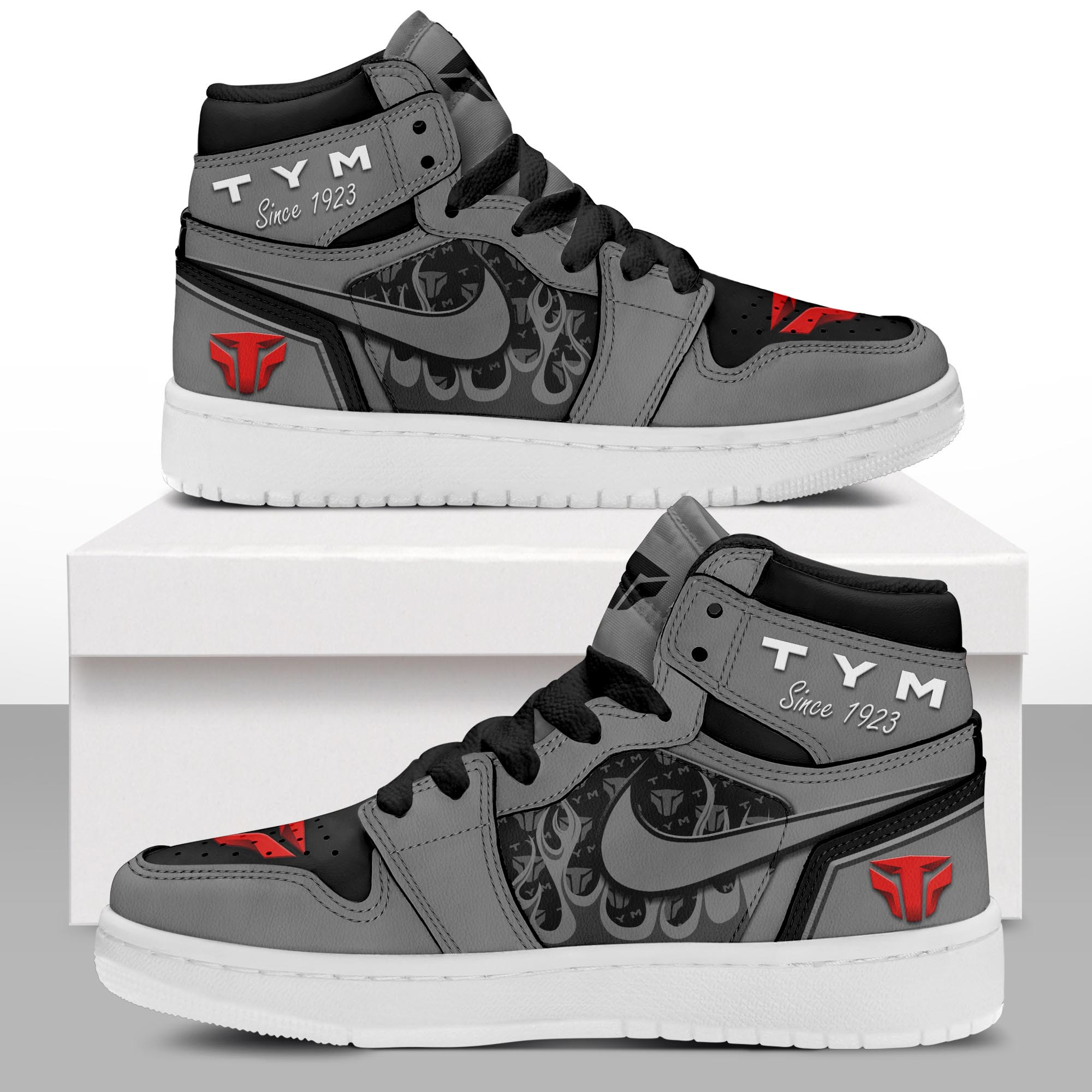 JWFancy TYM Tractors AJ1 High Sneakers Shoes For Men And Women