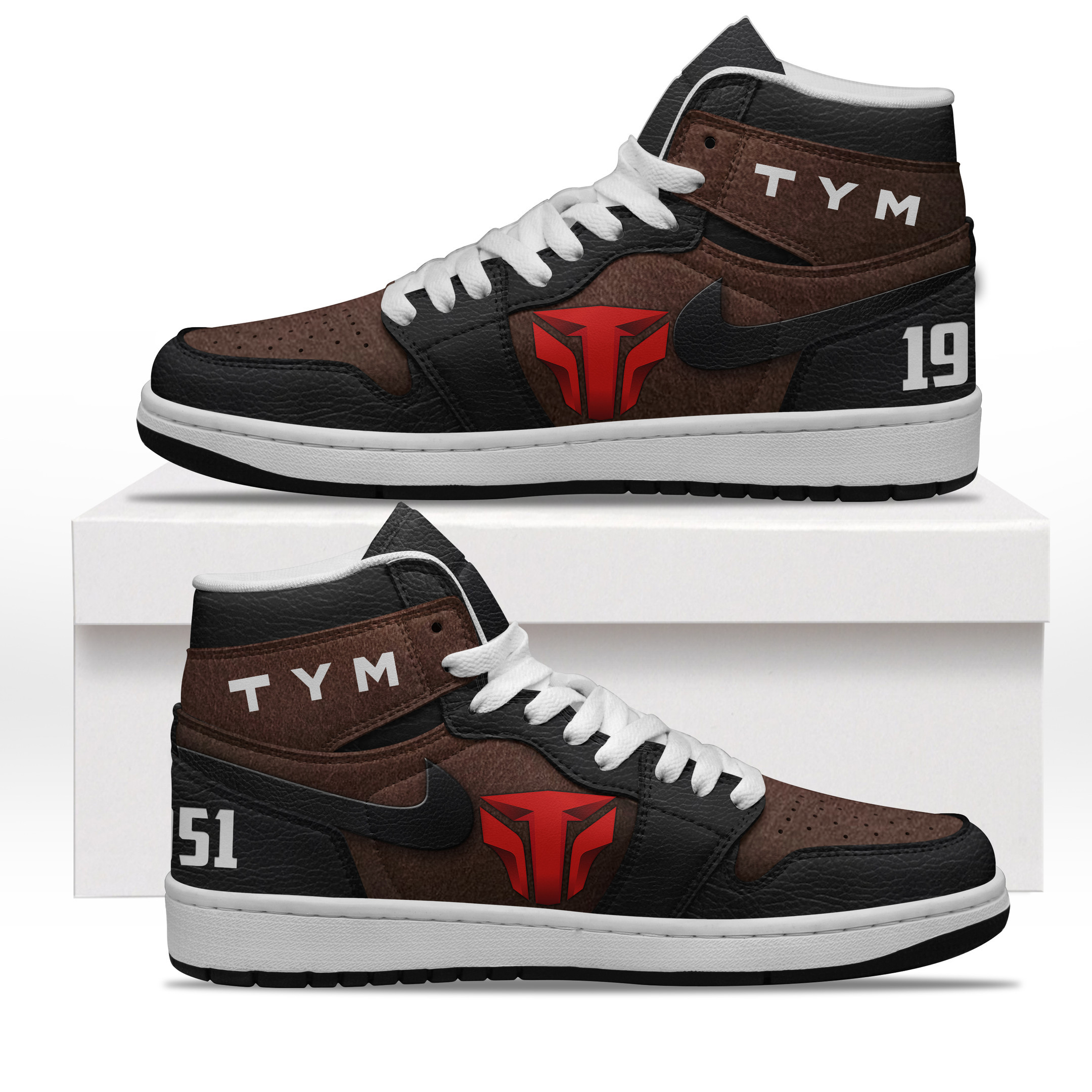 JWFancy TYM Tractors High Sneakers Shoes For Men And Women