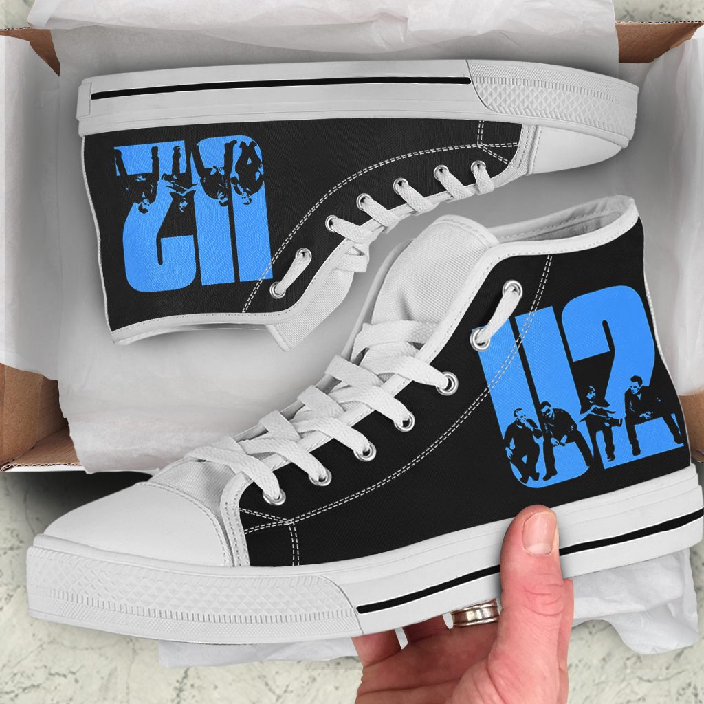 JWFancy U2 High Top Canvas Sneakers Shoes For Men And Women