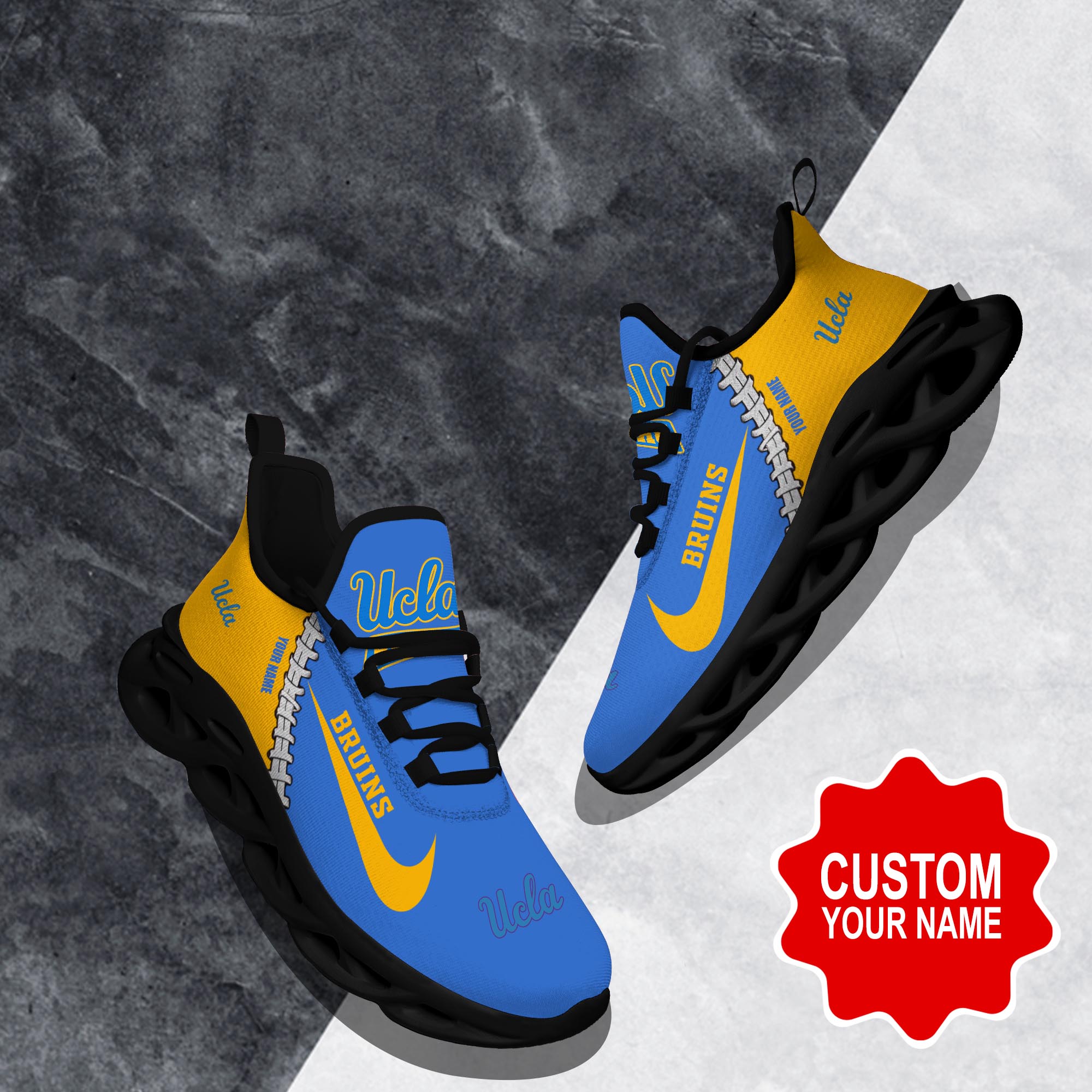 JWFancy UCLA Bruins Max Soul Shoes Sneakers For Men And Women