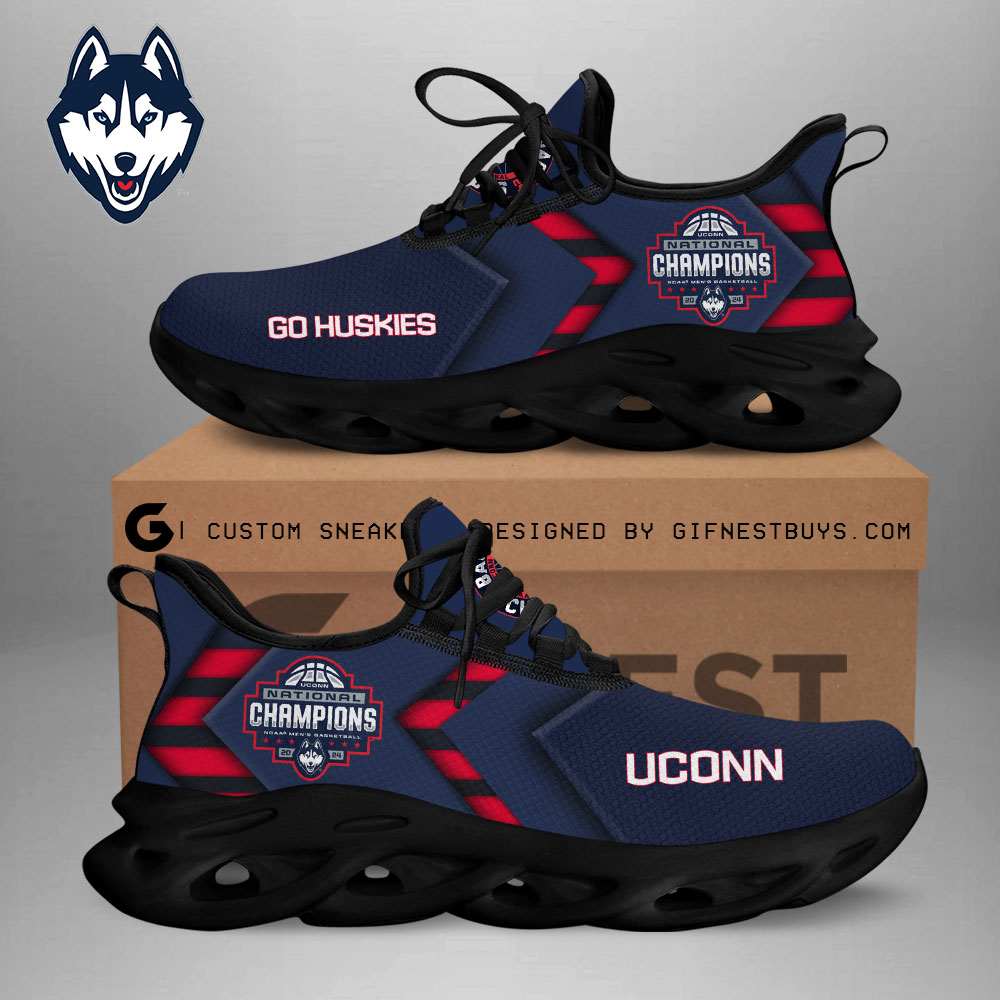 JWFancy UConn Huskies Max Soul Shoes Sneakers For Men And Women
