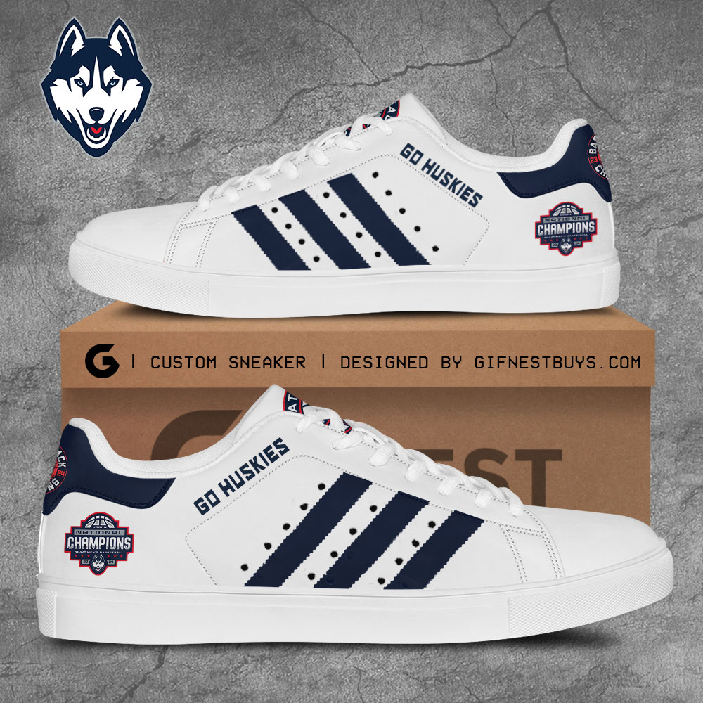 JWFancy UConn Huskies Skate Stan Shoes Sneakes For Men And Women