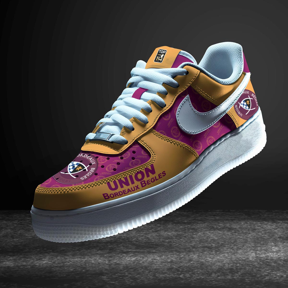JWFancy Union Bordeaux Begles Air Low-Top Sneakers Shoes For Men And Women