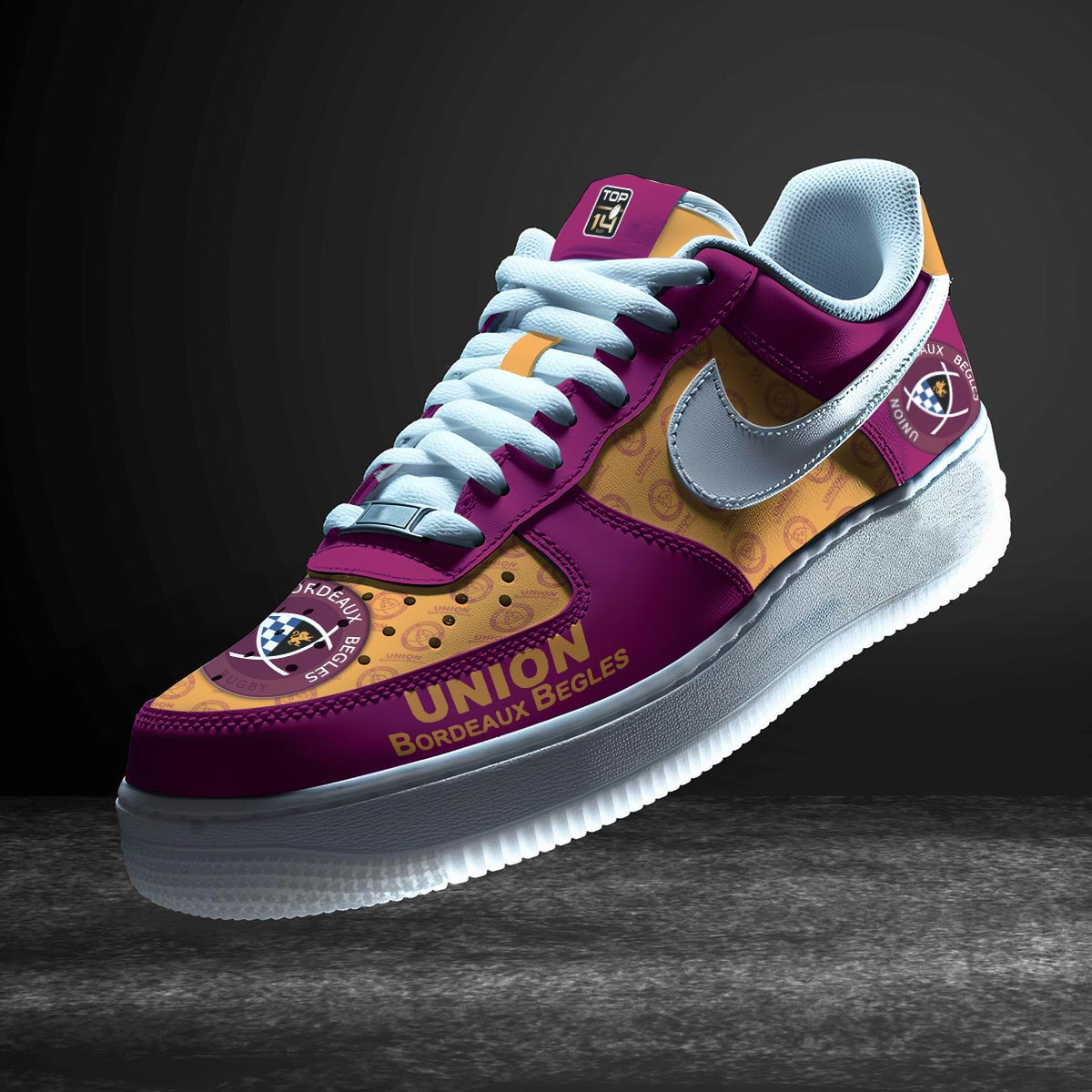 JWFancy Union Bordeaux Begles Air Low-Top Sneakers Shoes For Men And Women