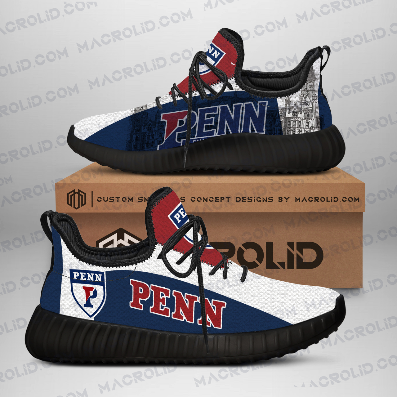 JWFancy University Of Pennsylvania Reze Sneakers Shoes For Men And Women