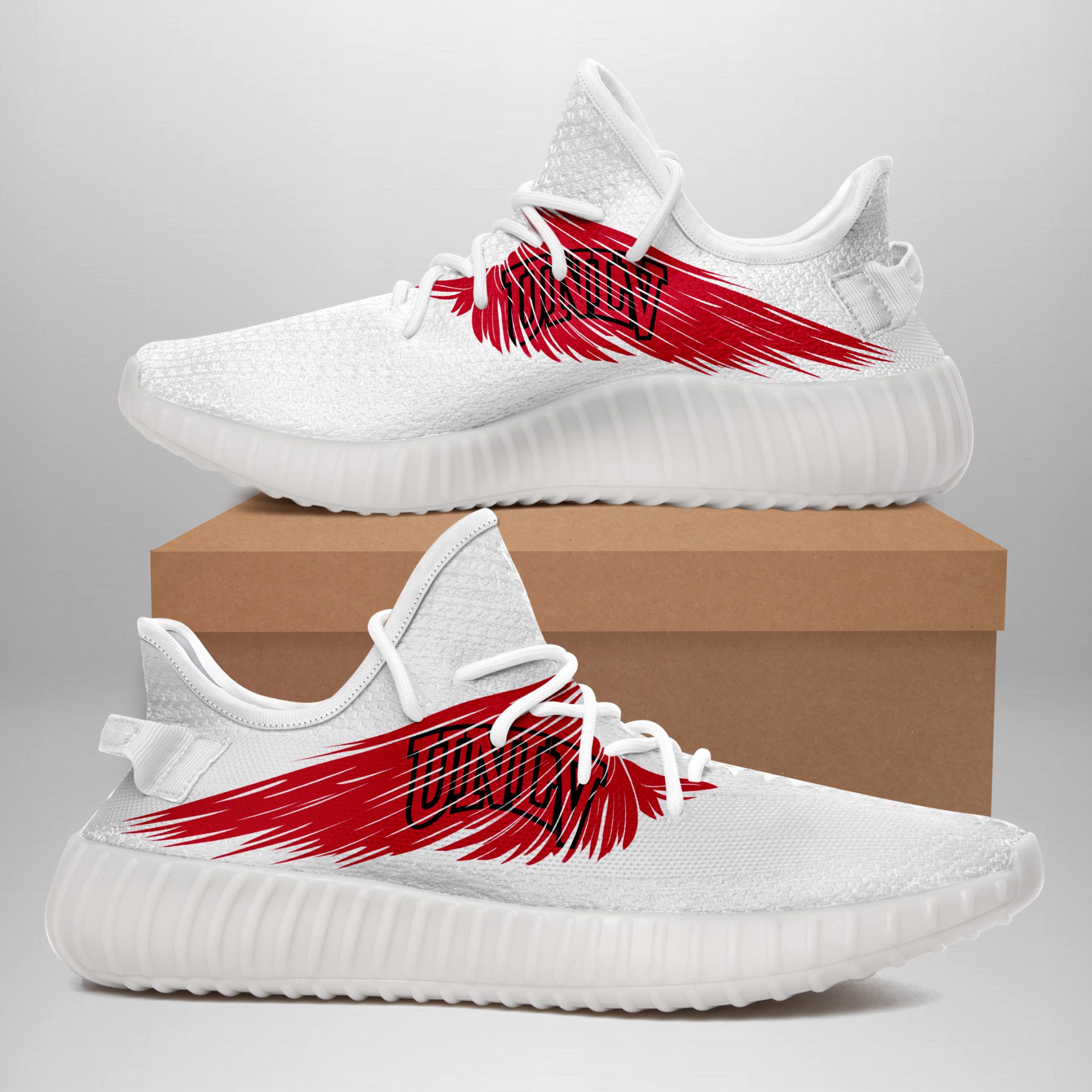 JWFancy UNLV Rebels Yeezy Boost Shoes For Men And Women