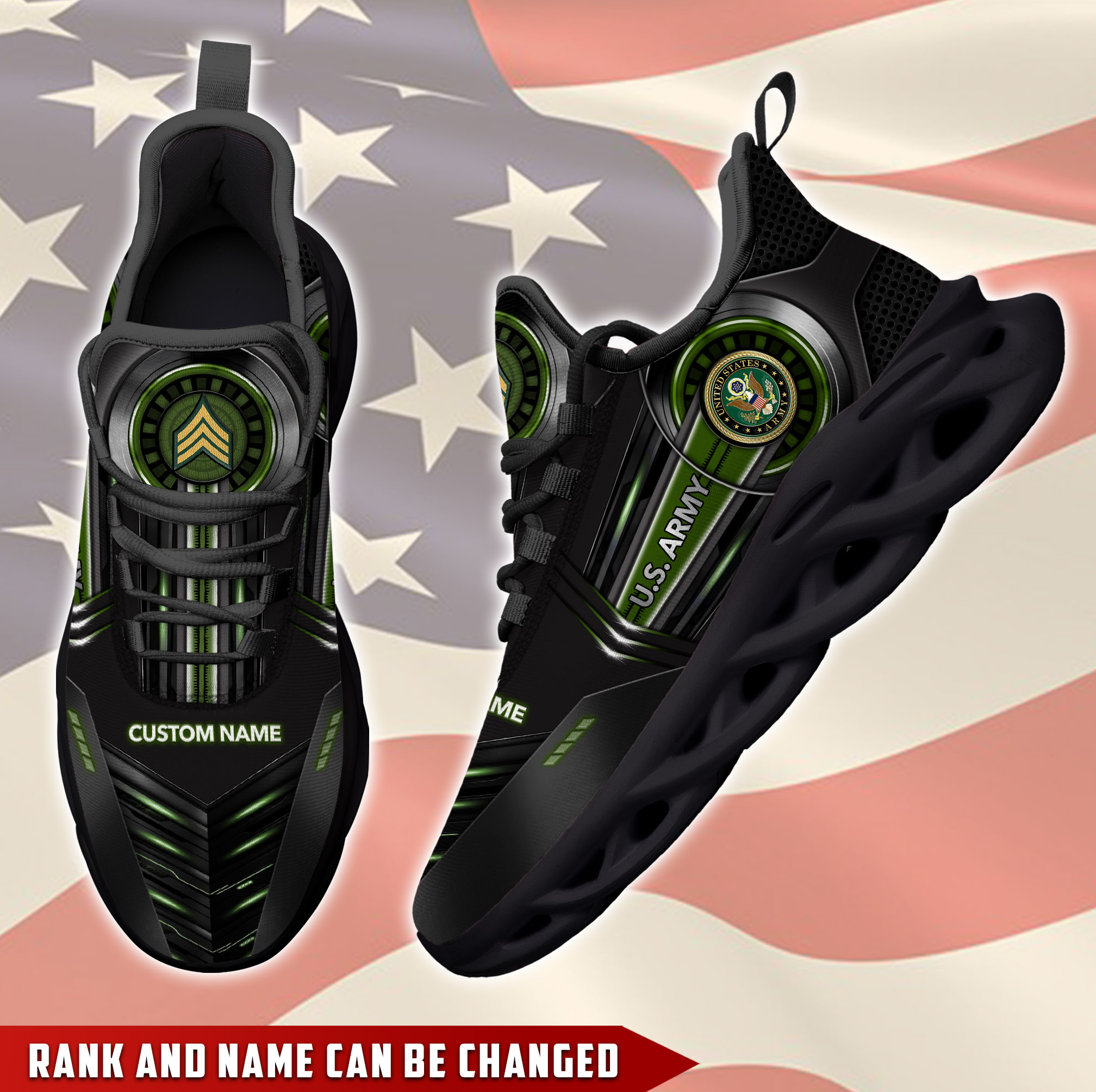 JWFancy US Army Max Soul Shoes Sneakers For Men And Women