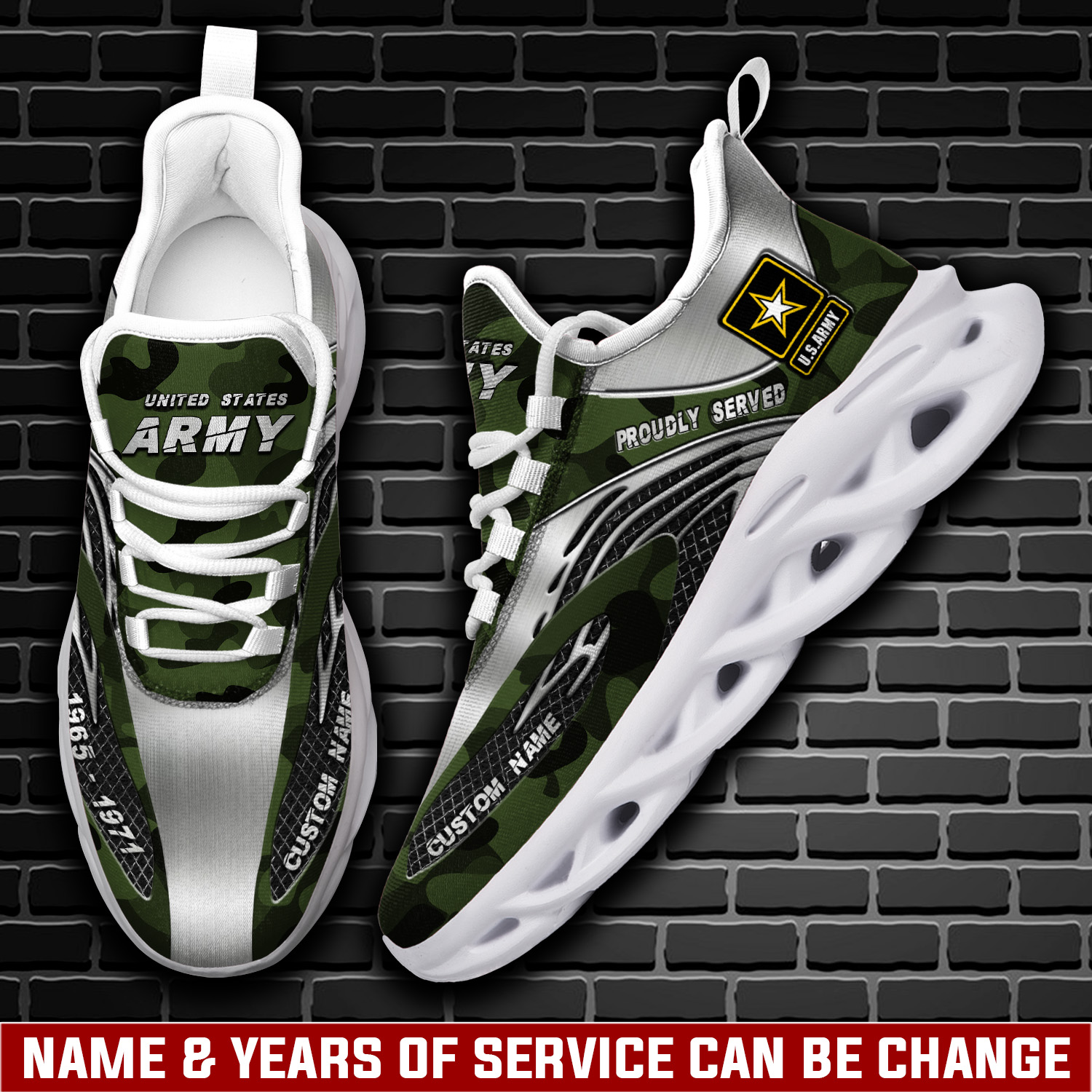 JWFancy US Army Max Soul Shoes Sneakers For Men And Women